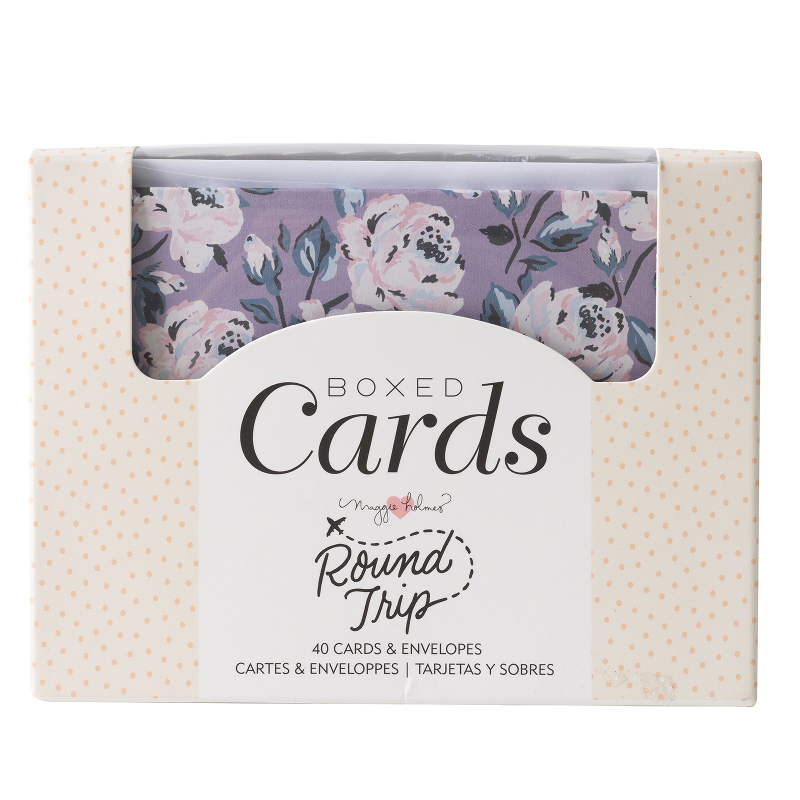 American Crafts A2 Cards W/Envelopes (4.375"X5.75") 40/Box-Maggie Holmes Round T