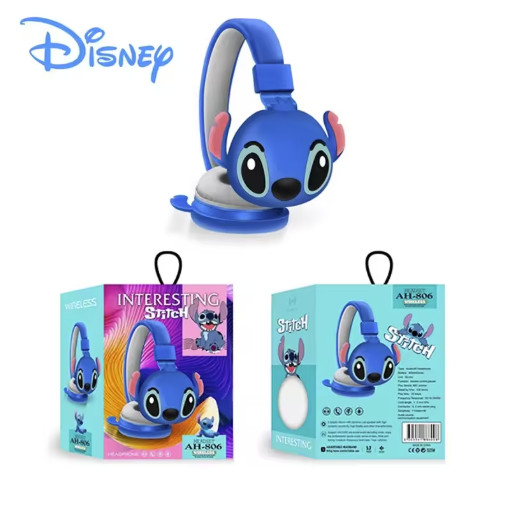 New Disney Stitch Kids Safe Volume Limiting Headphones Adjustable 6+