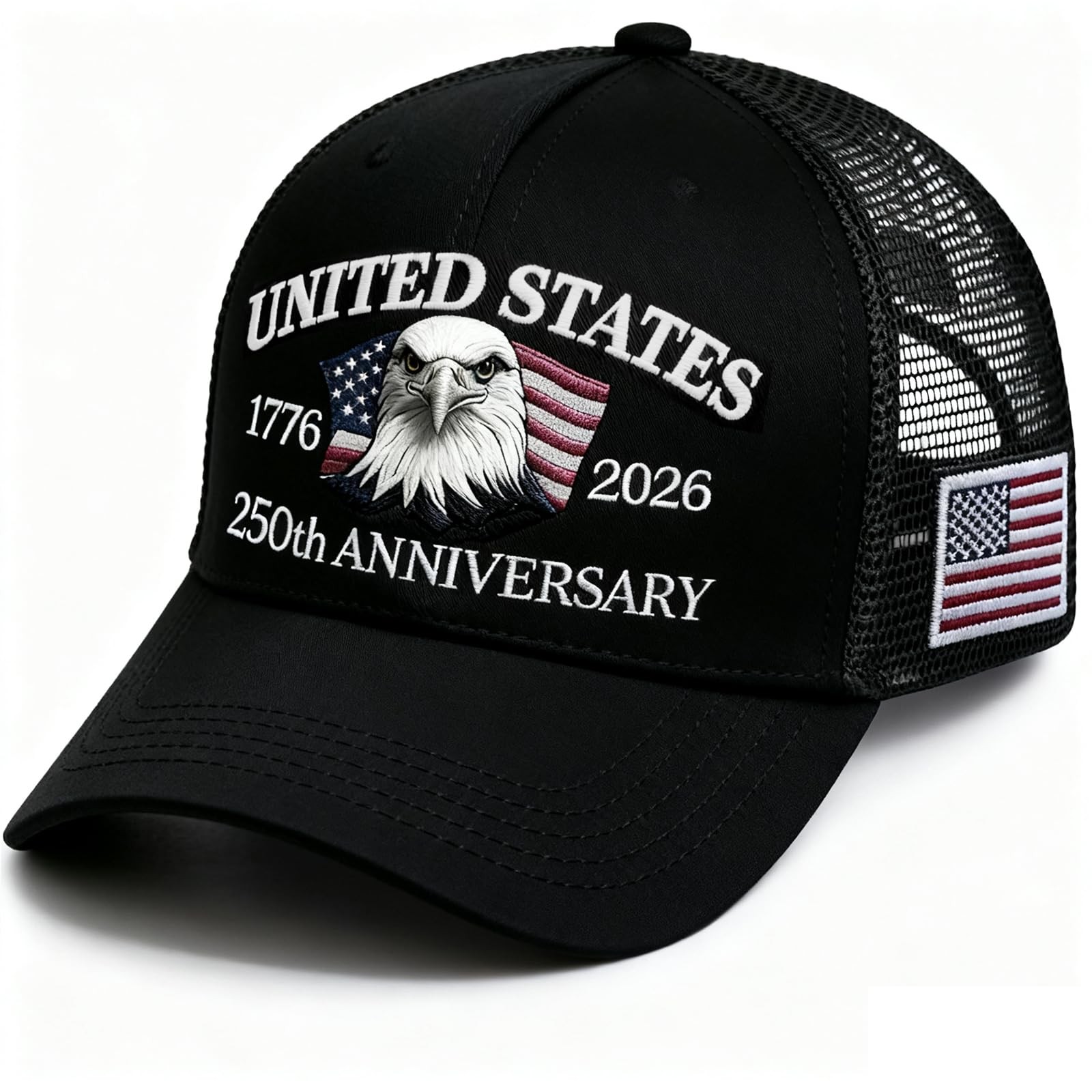 Bcefuho 250 Anniversary USA Hat 250th hat One Size, Black2