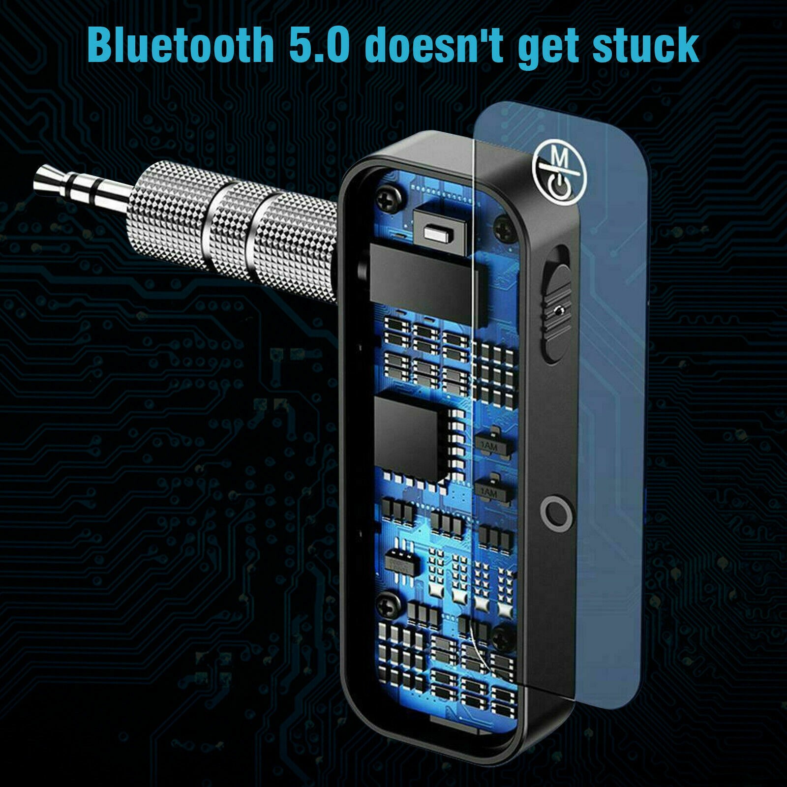 3.5 AUX Cable Bluetooth 5.0 Audio Transmitter Receiver Adapter Car USB Wireless