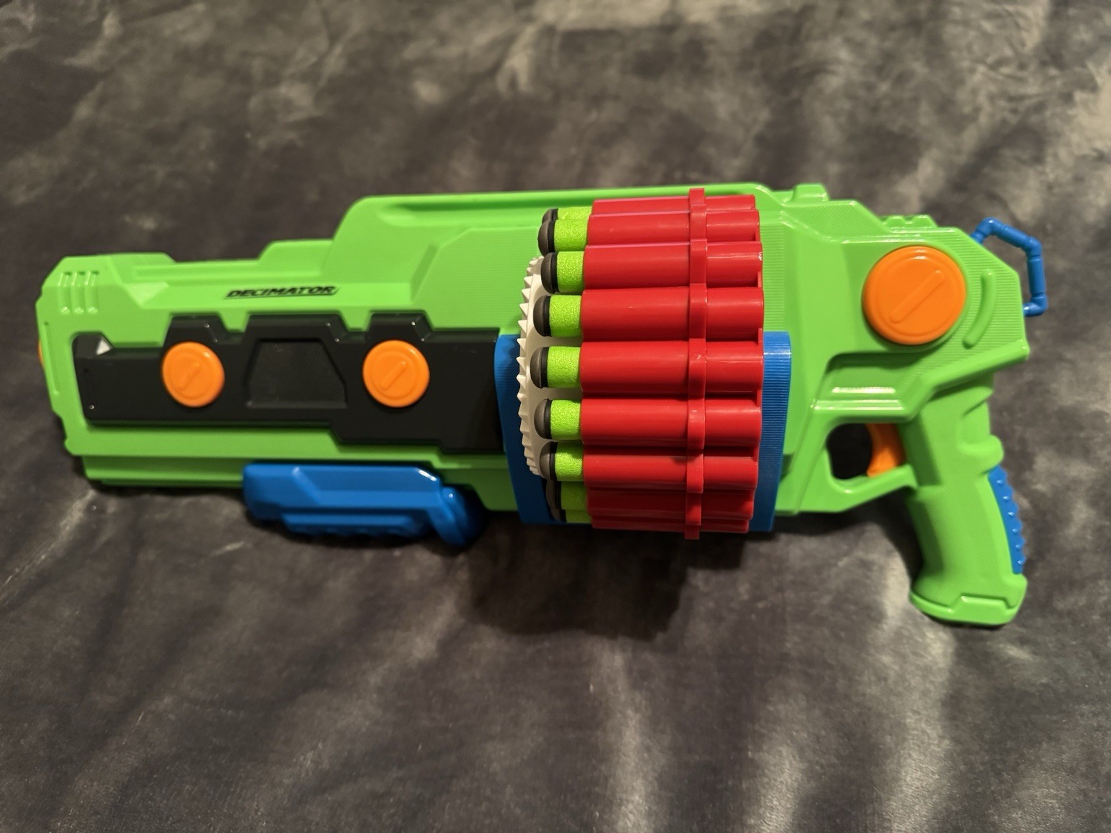 Adventure Force Decimator Double Drum Blaster Excellent Ammo Included