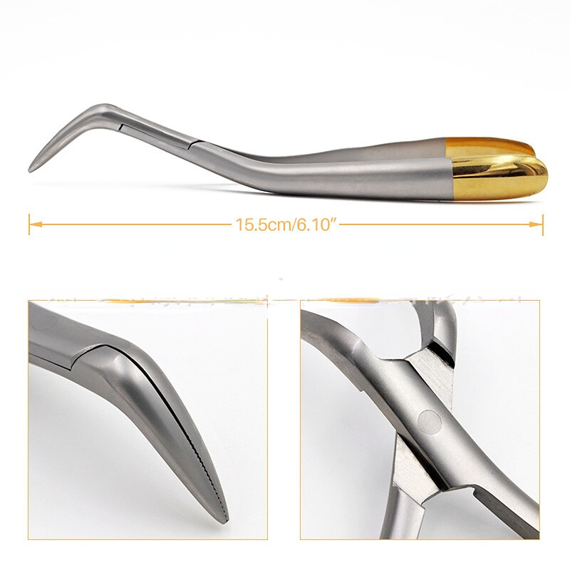 Long Beak Extraction Forceps Upper Lower Root Tip Removal Dental Surgical Plier