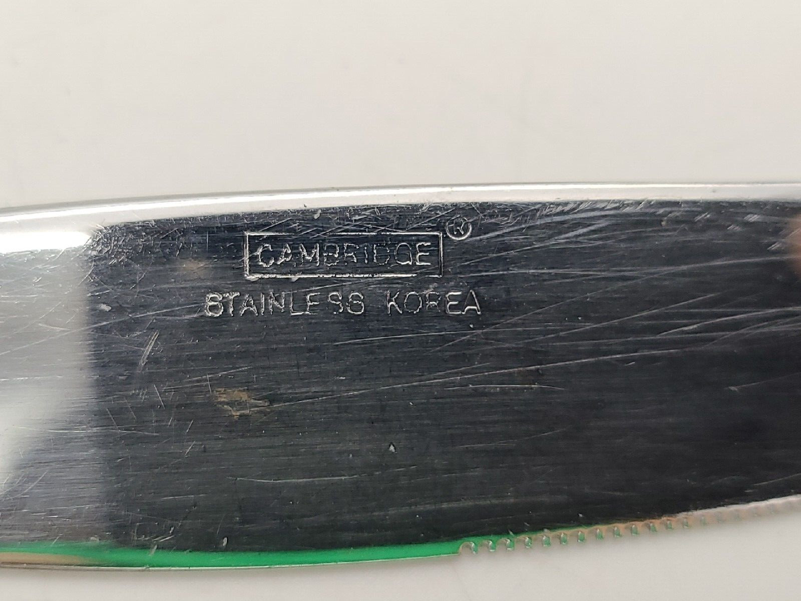Cambridge CBSSHE Shell Pattern Stainless Steel Flatware Dinner Knife