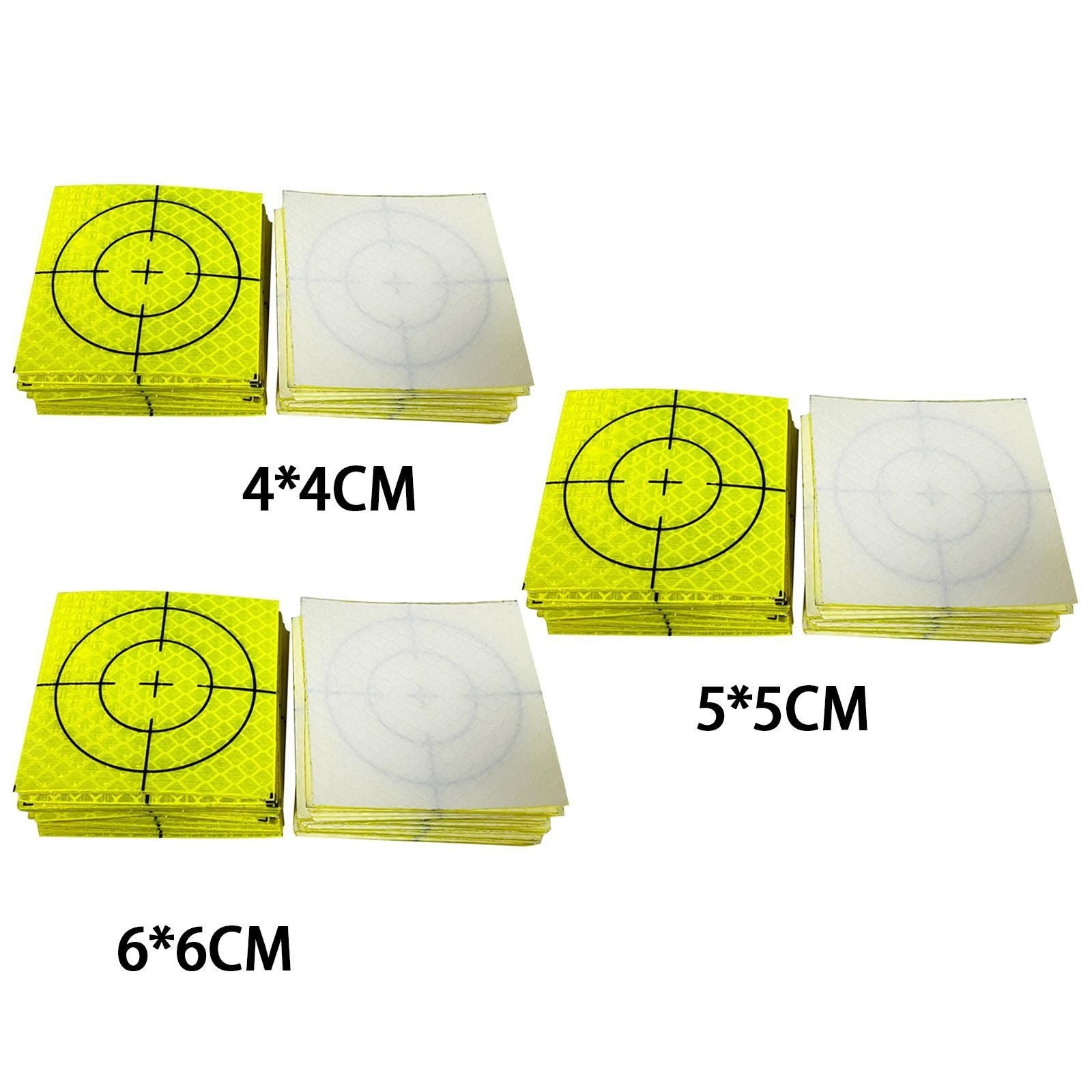 100Pcs Acrylic Reflective Tape Target Reflector Target Sheets Total Station for