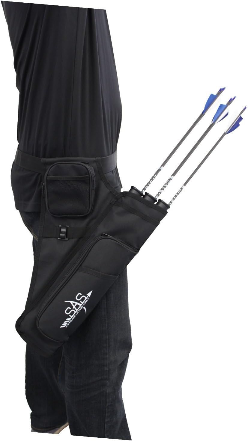 SAS 3 Tube Archery Target Quiver Black