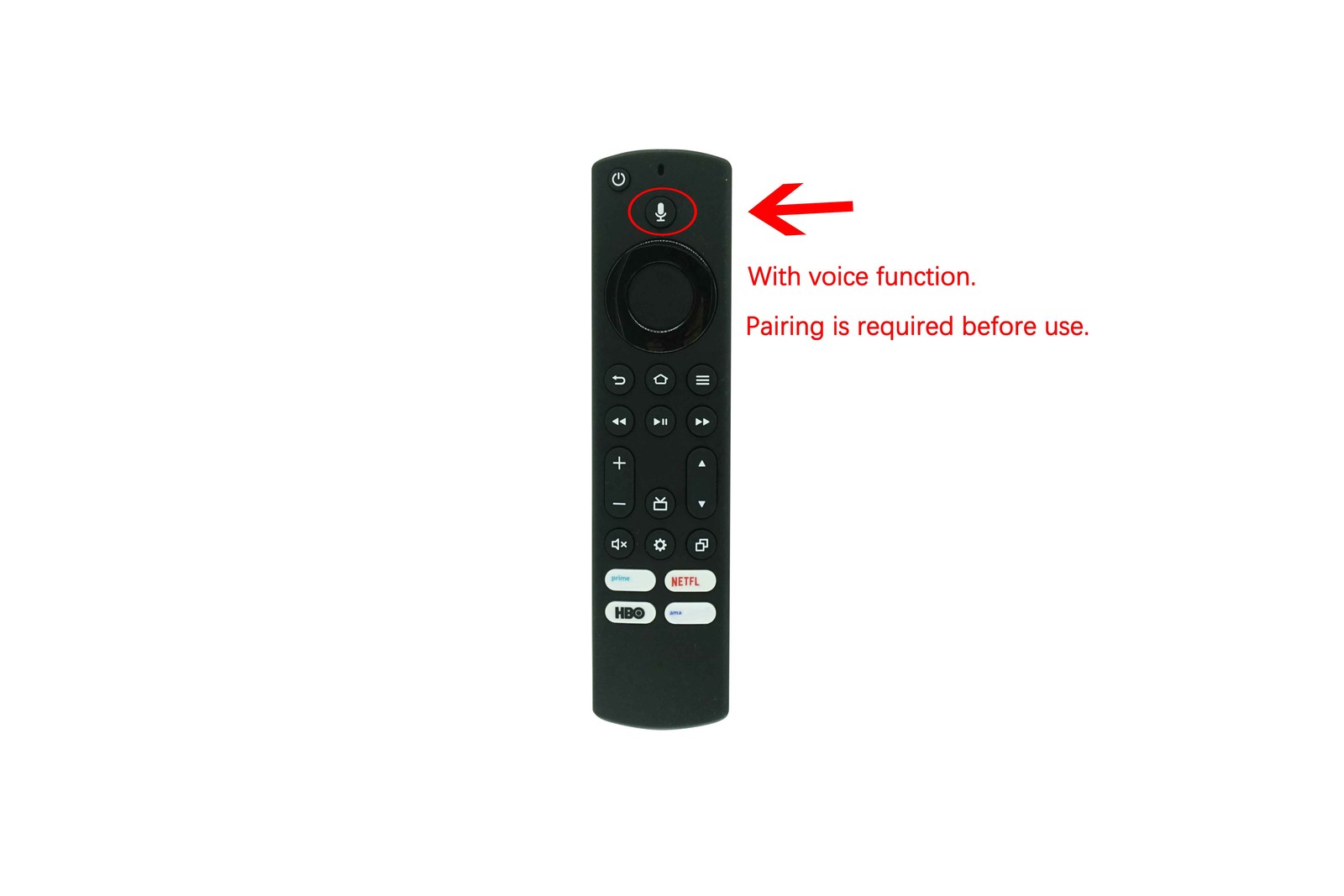 Voice Remote Control For Anker Nebula D3000 AK-D3000111 Fire TV Sound Bar System