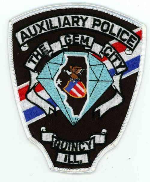 ILLINOIS IL QUINCY POLICE AUXILIARY NICE SHOULDER PATCH SHERIFF