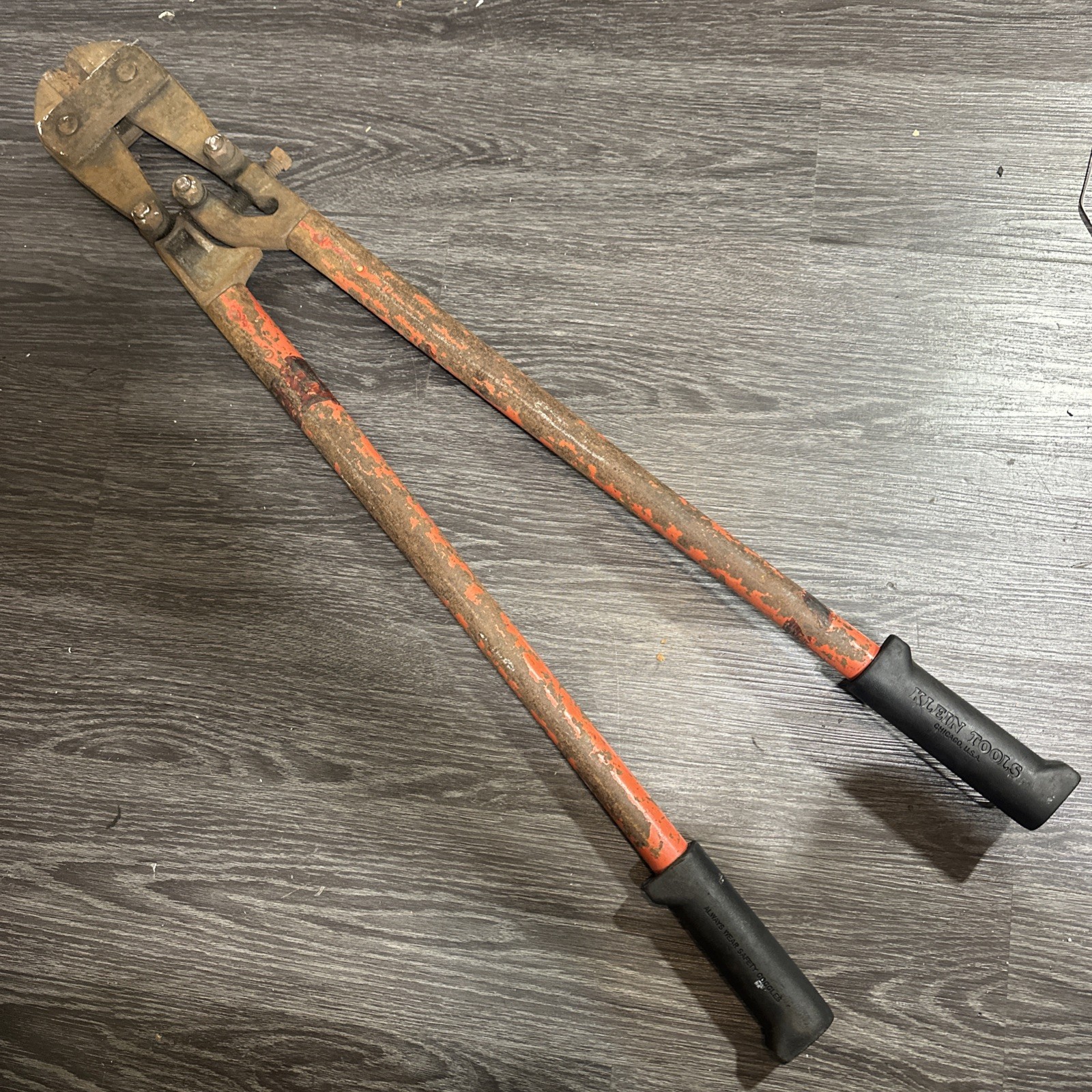 Klein Tools 36'' Bolt Cutter with Steel Handles  Made In USA Vintage