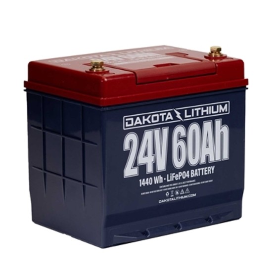Dakota Lithium DL+ 24V 60Ah LiFePO4 Battery 1000 CCA Dual Purpose Engine Startin
