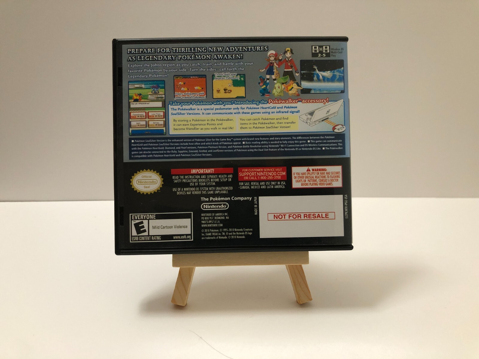 Replacement Case for Pokemon SoulSilver Version Nintendo DS