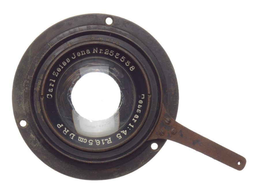 Carl zeiss jena tessar lens 1:4.5 f=16.5cm drp large format film photography