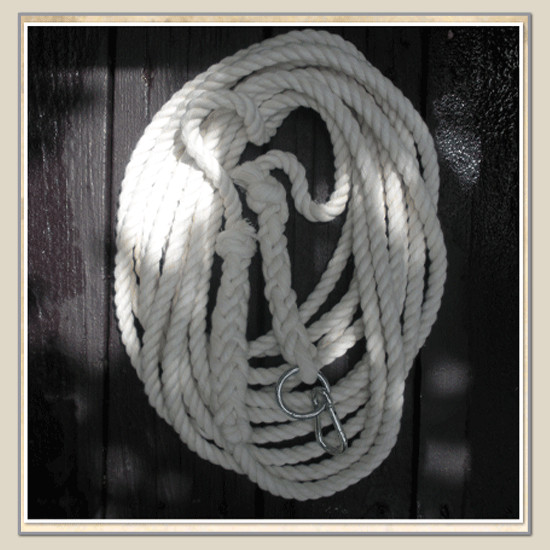 22 FT. Natural Horse Training Lead Rope Long Line 1/2" cotton rope~~