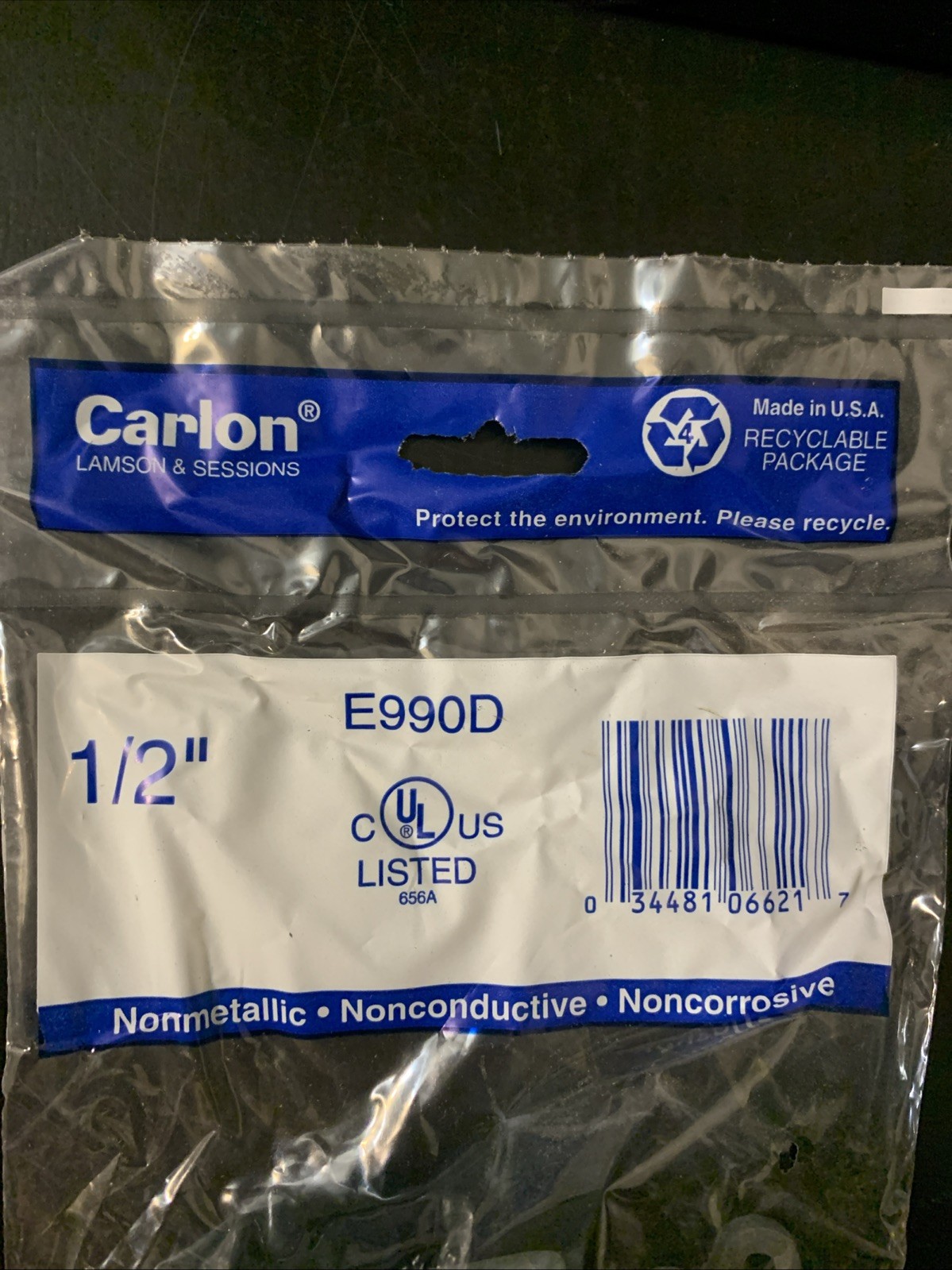 NEW Carlon PVC Pull Elbow, 1/2-In. E990D