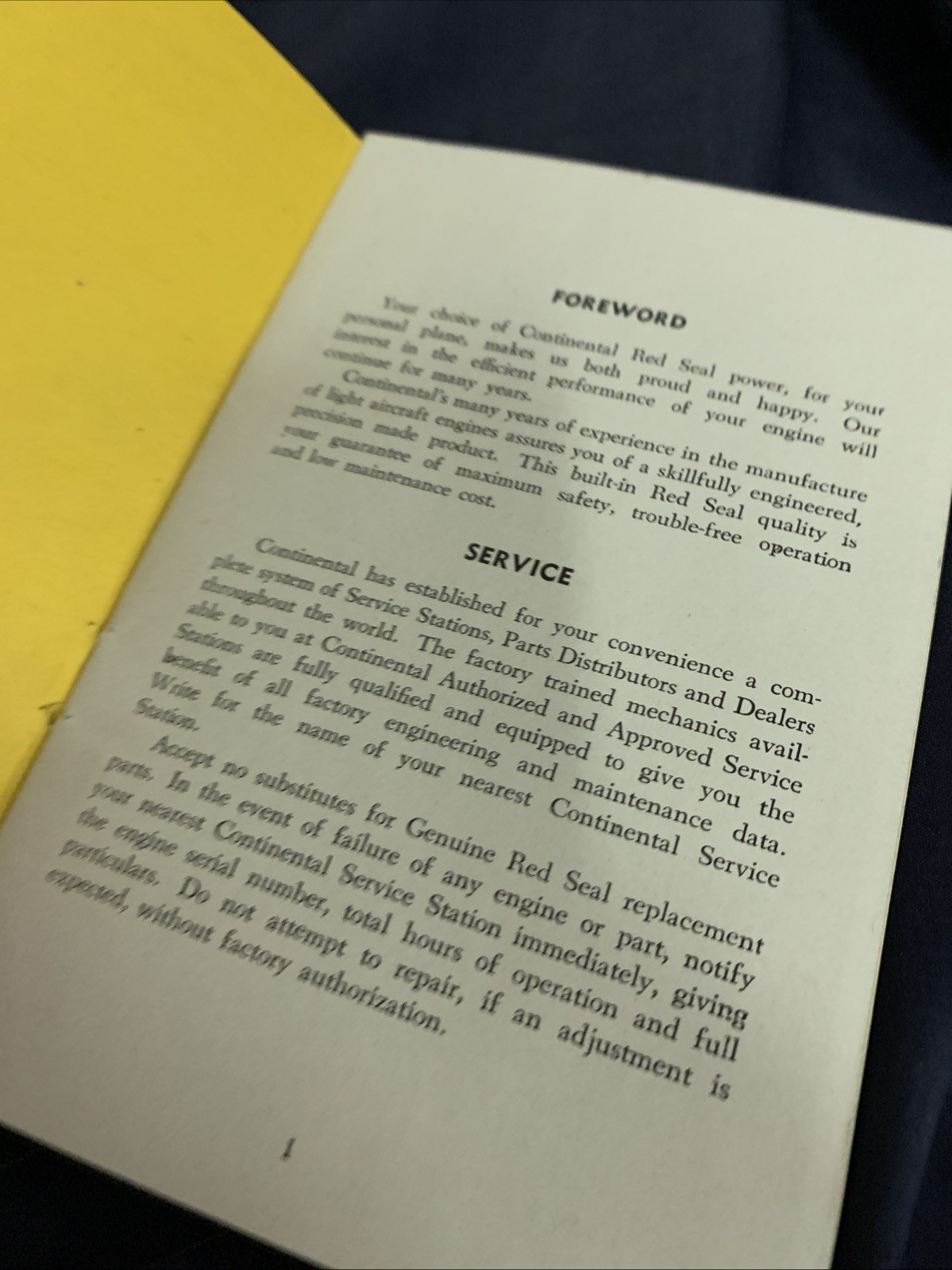 Operators Handbook E165 & E185 Series 1 & 3 Six Cylinder Engines
