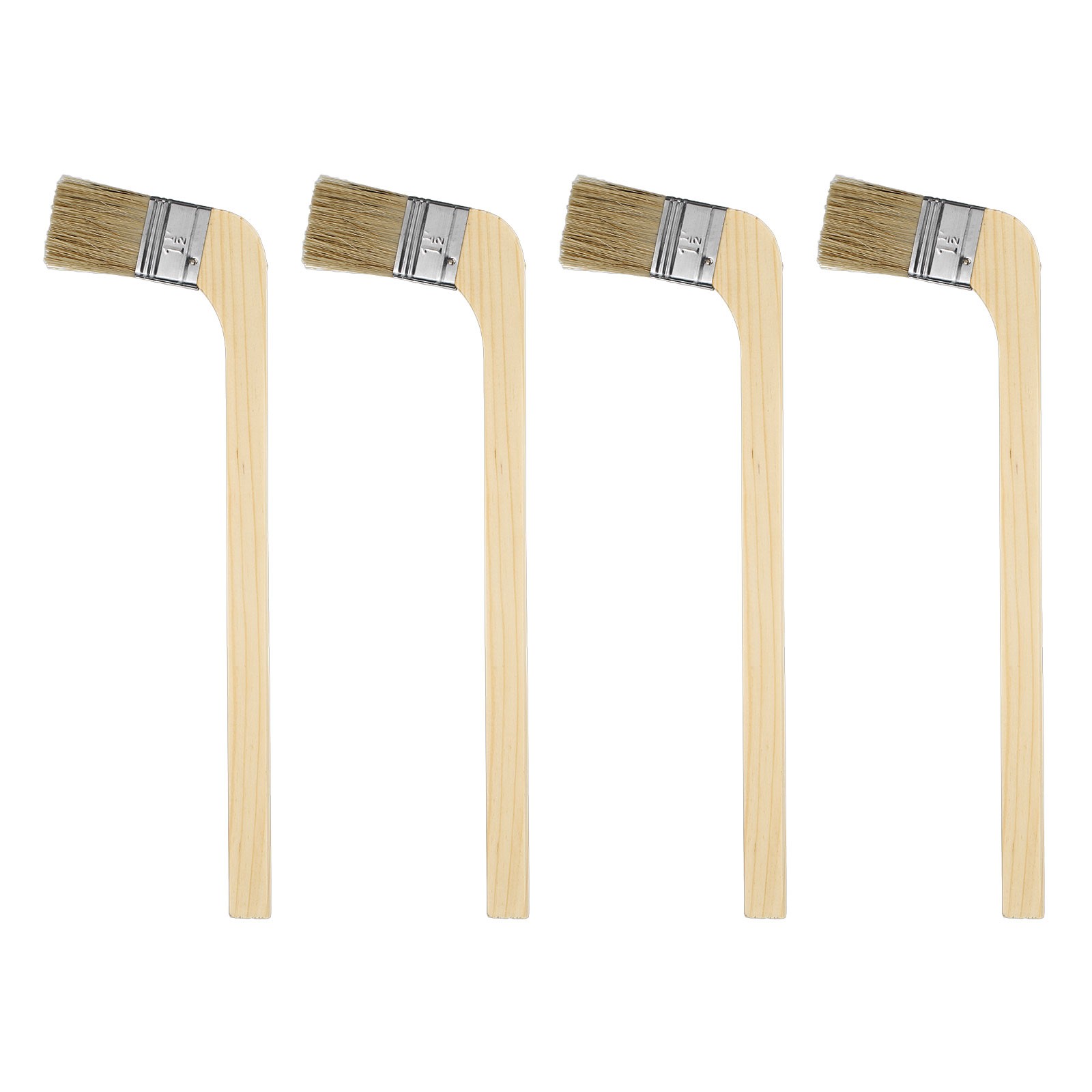 4Pack Paint Brush 1.5" Radiator Paint Brush Brown