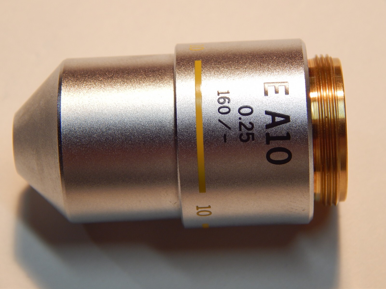 OLYMPUS MICROSCOPE OBJECTIVE LENS E A10 0.25 160/-
