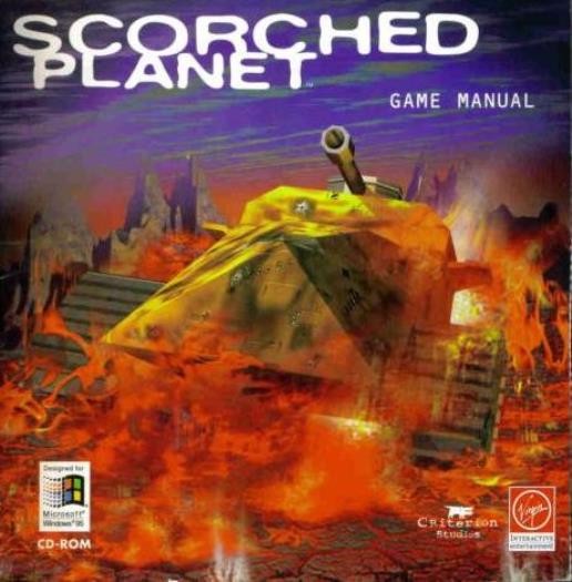 Scorched Planet PC CD vehicle morphs into flying craft or tank alien combat game