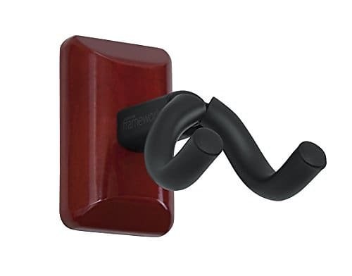 Gator Frameworks GFW-UKE-HNGRCHR Wall Ukulele/Mandolin Hanger - Cherry