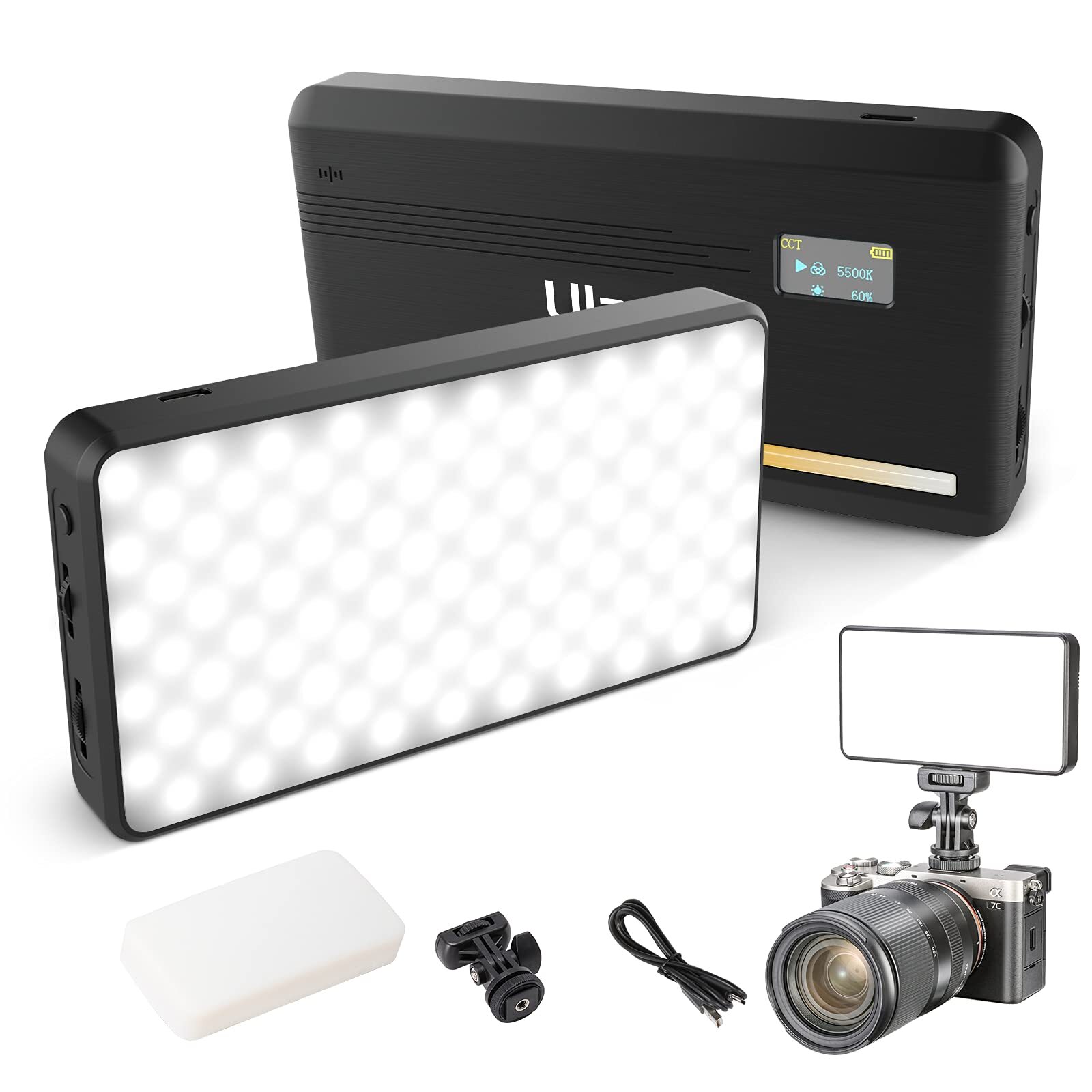 Ulanzi Vl200 Bicolor Led Video Light Oncamera Video Light Typec Rechargeable 500