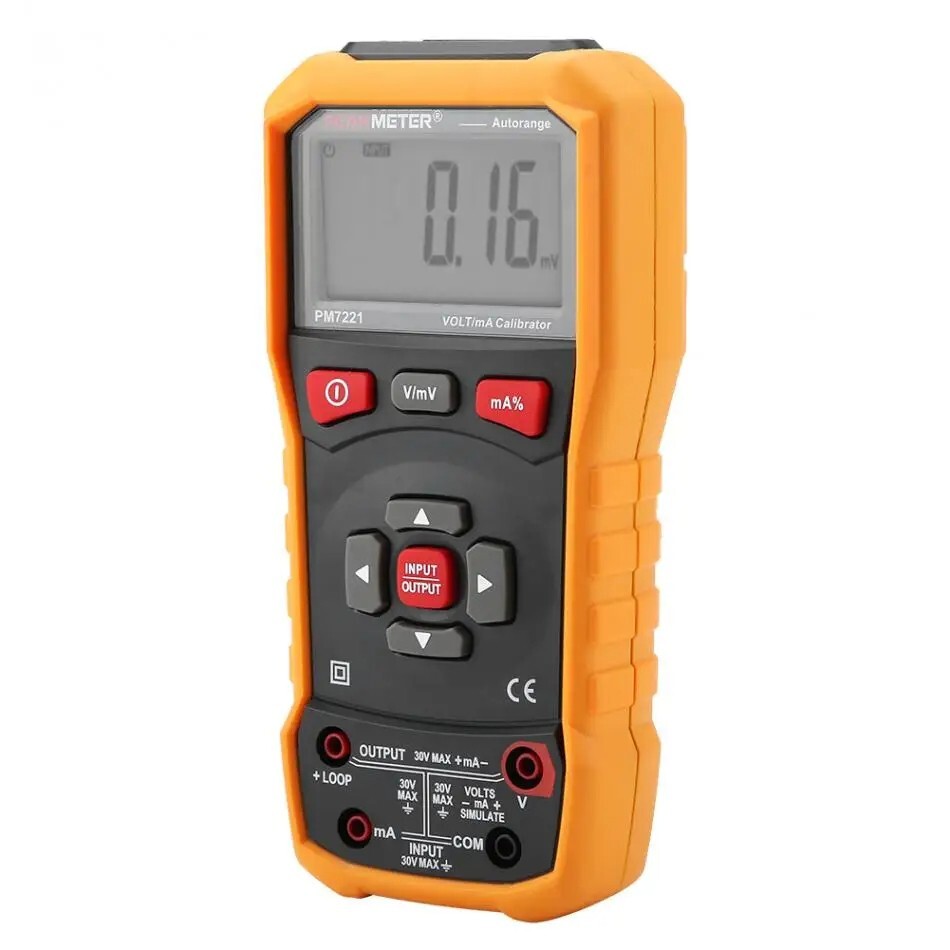 PEAKMETER Digital Process Calibrator 24mA Signal Generator Current Voltage Meter