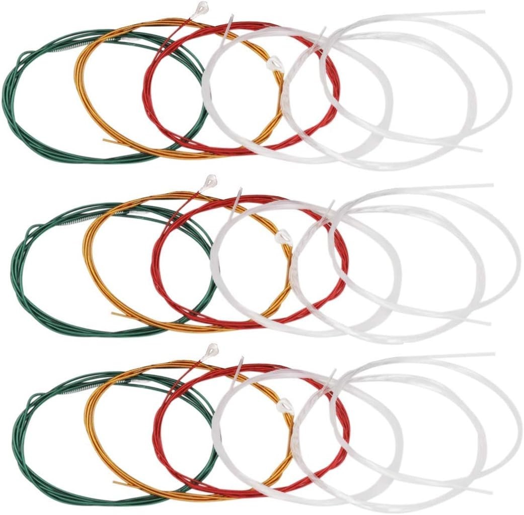 Cuerdas Guitarra Clasica Coloridas 3 Juegos Completos Nylon Transparente Nueva