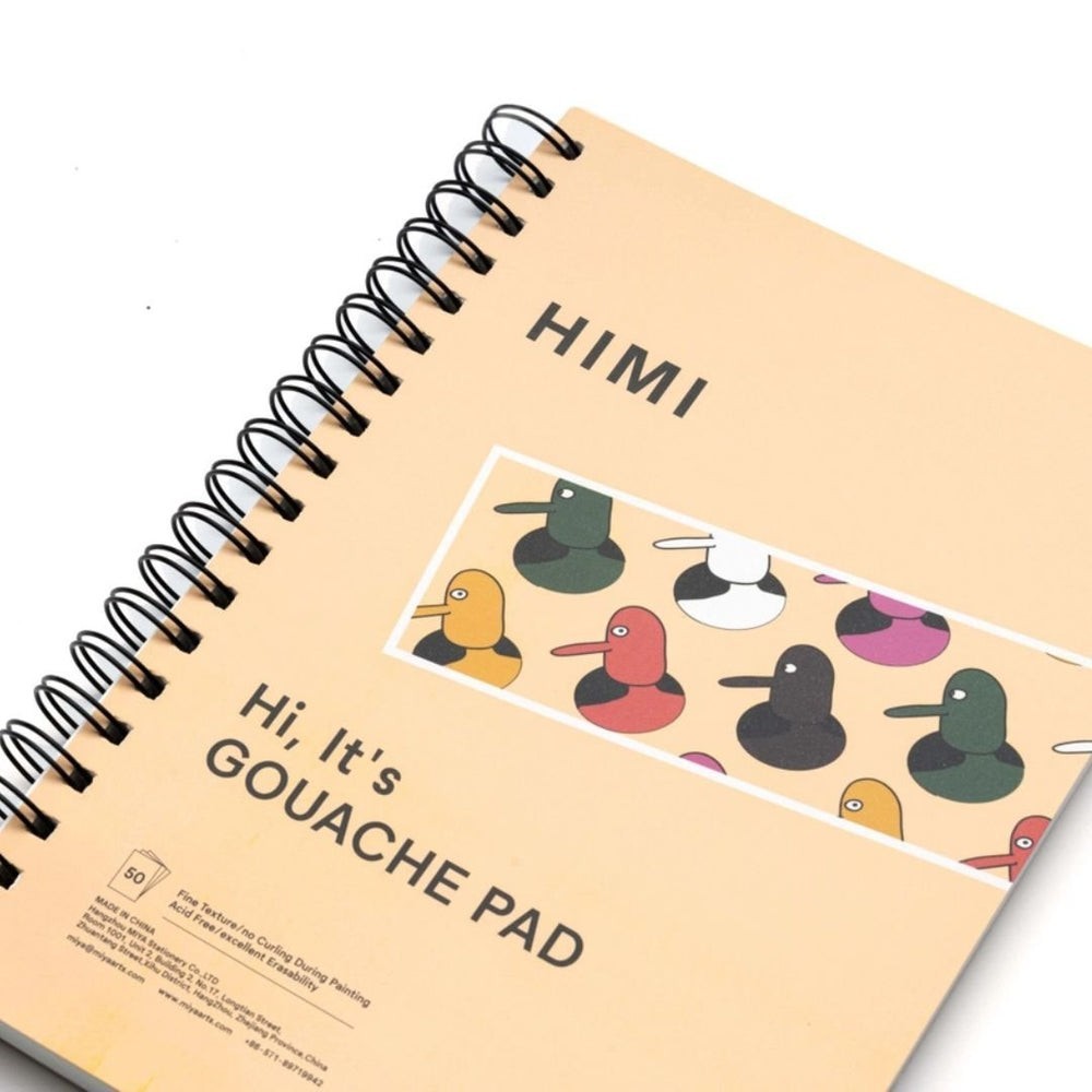 HIMI Gouache Paper Pad 160gsm 7"x10" 50 Pages