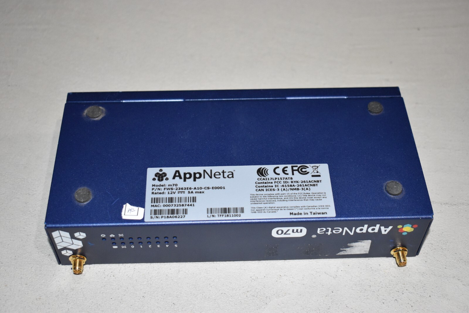 AppNeta M70 Gigabit PFsense Firewall Intel Atom Eight Core C3758 AES-NI 8GB RAM