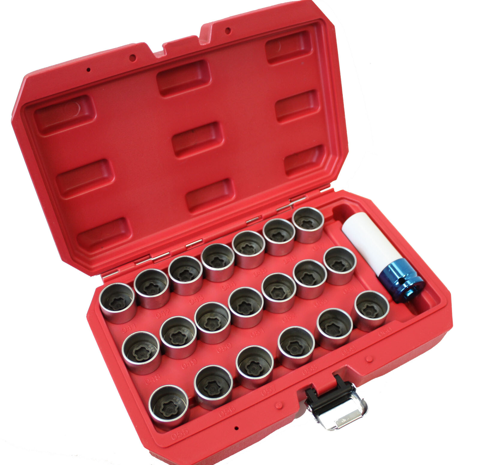 21pcs Master Wheel Lock Nut Stud Sockets Key Set Removal Locking Socket for BMW