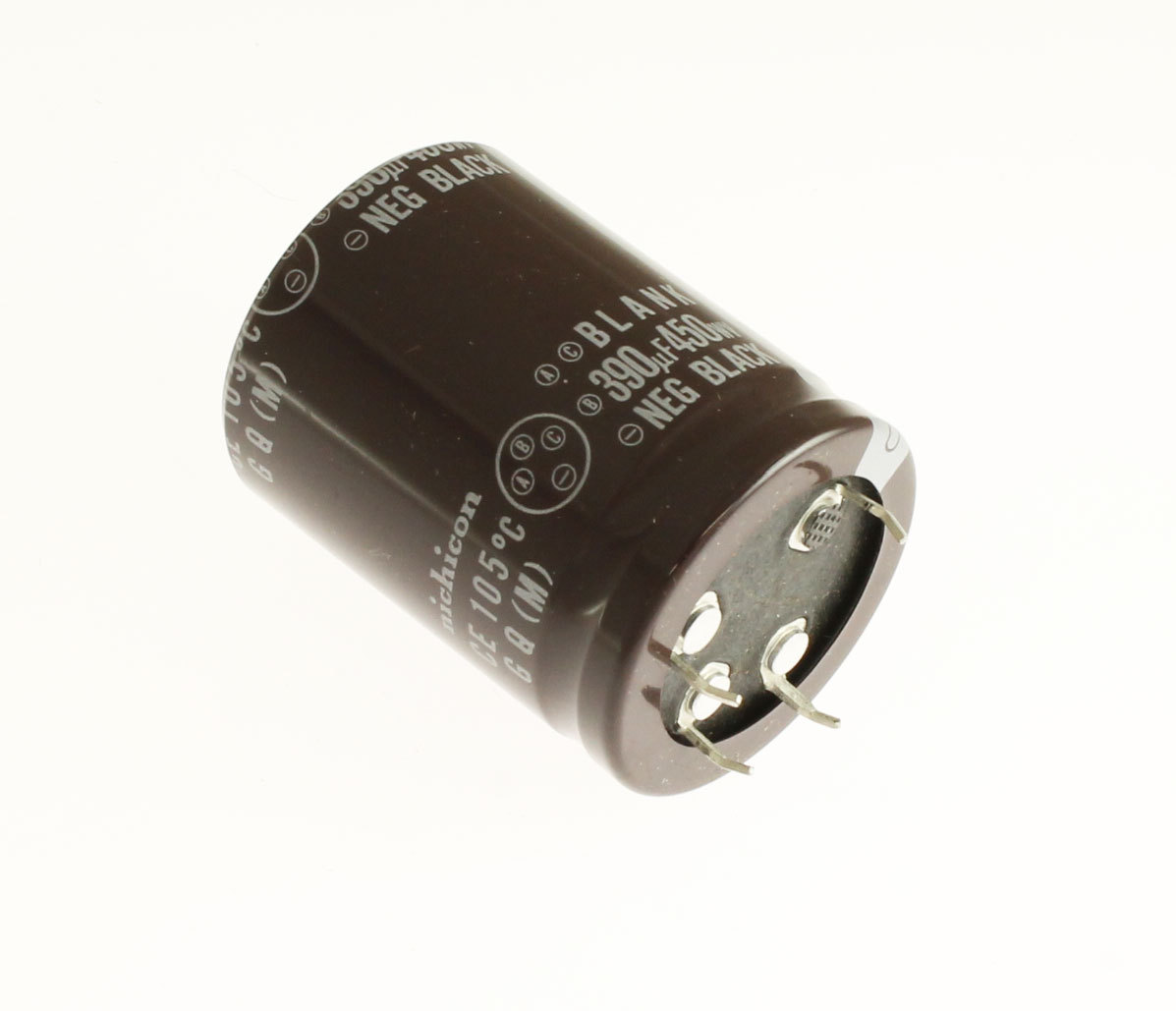 (8pcs) 390uF 450V Radial Snap In Mount Electrolytic Capacitor 105C LGQ2W391MHH
