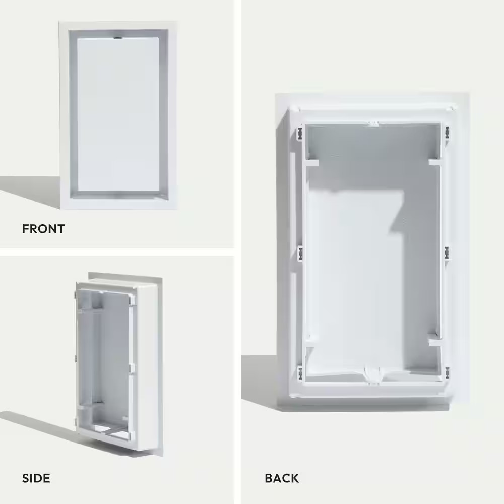 Framed Wall Vent (Lite) 6 In. X 10 In. White
