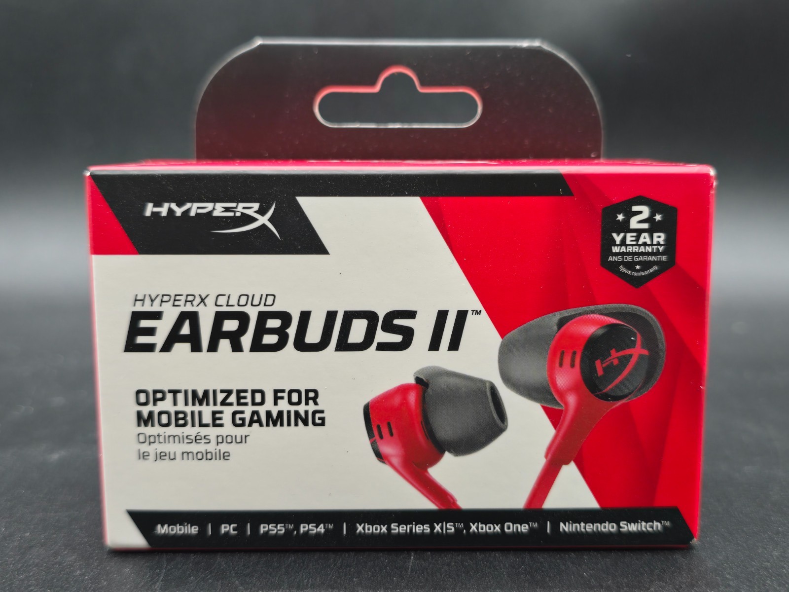 HyperX Cloud Earbuds II - Gaming Earbuds with Mic - Red AUTHENTIC/NEW/SEALED