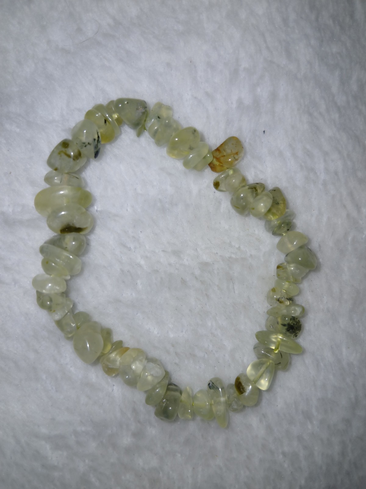 Prehnite Chip Bracelet