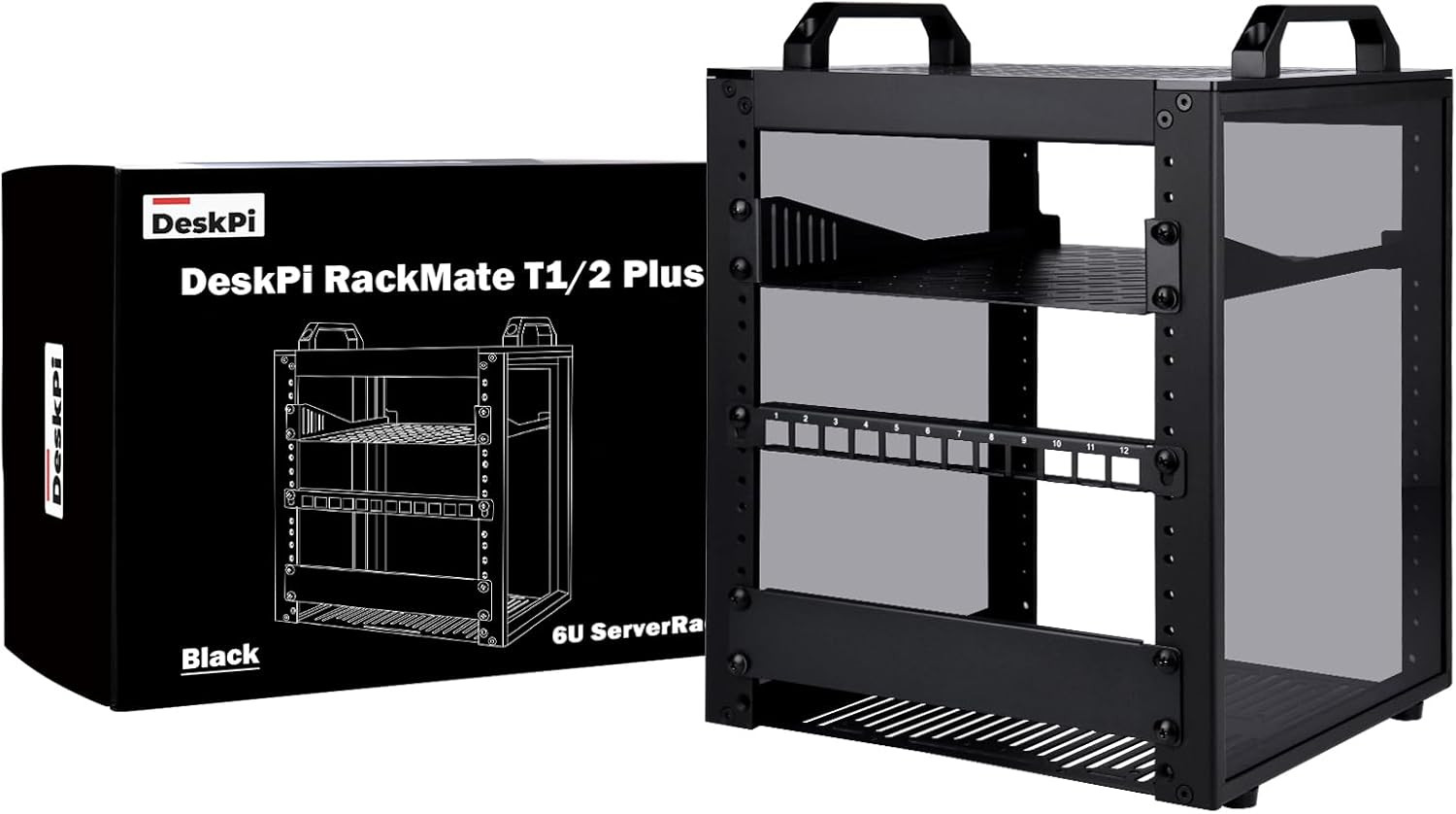 6U Server Rack, 10 Inch Mini Rack for Network, Servers, Audio, and Video Equipme