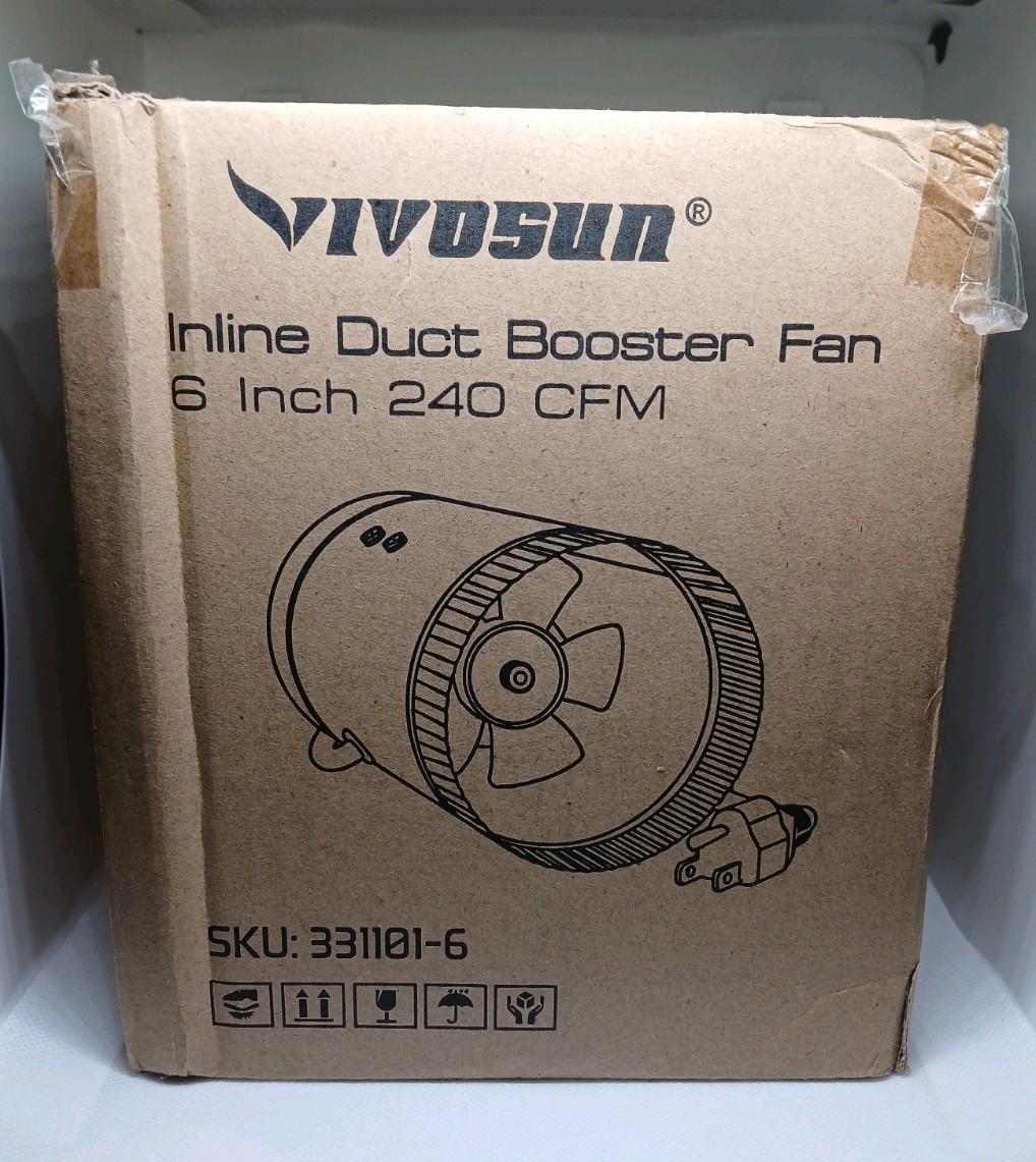 VIVOSUN 6" Inline duct Fan HVAC Exhaust Blower Ventilation Fan 240 CFM