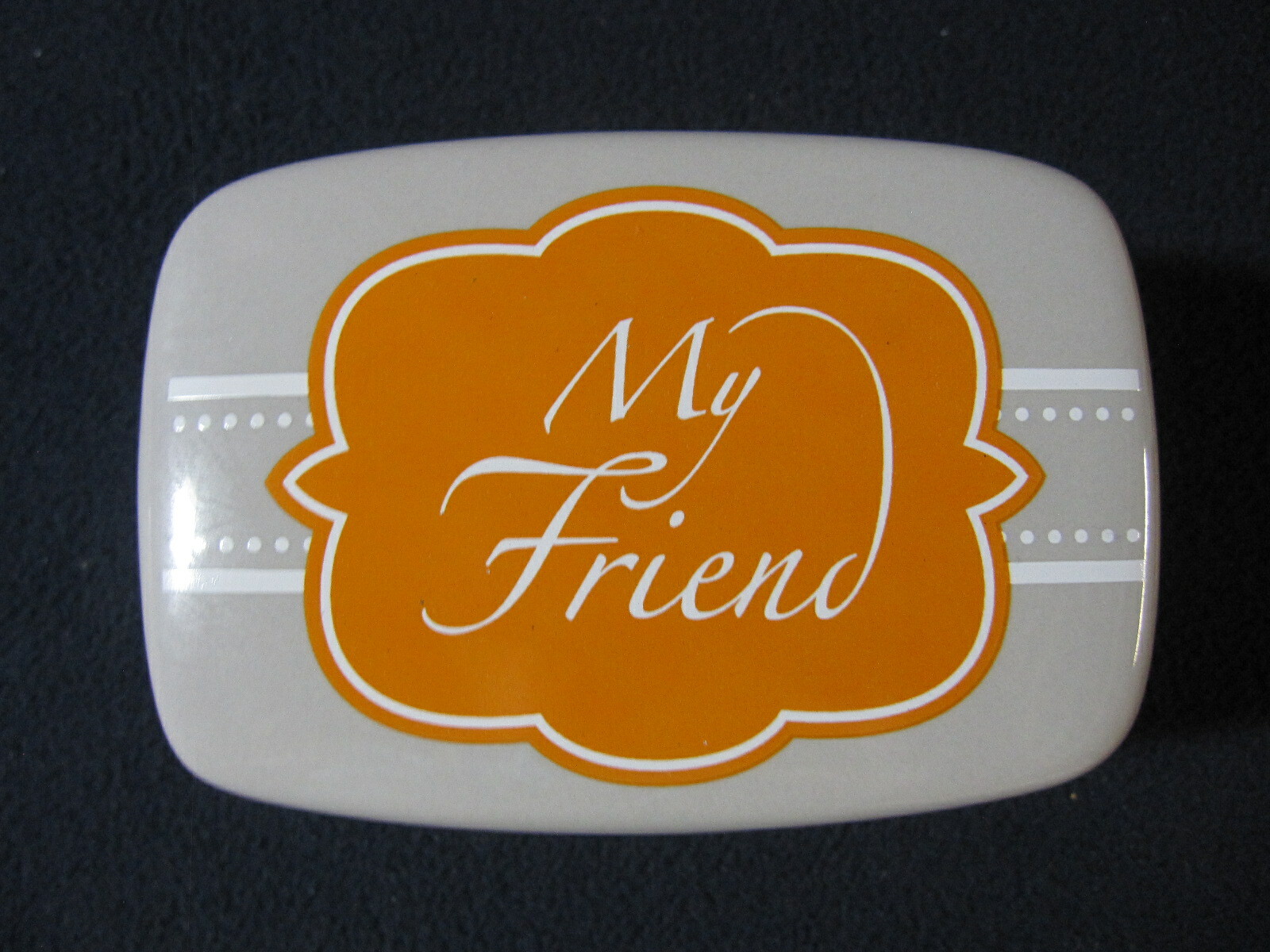 Ceramic Keepsake Box - "My Friend" Proverbs 17:17