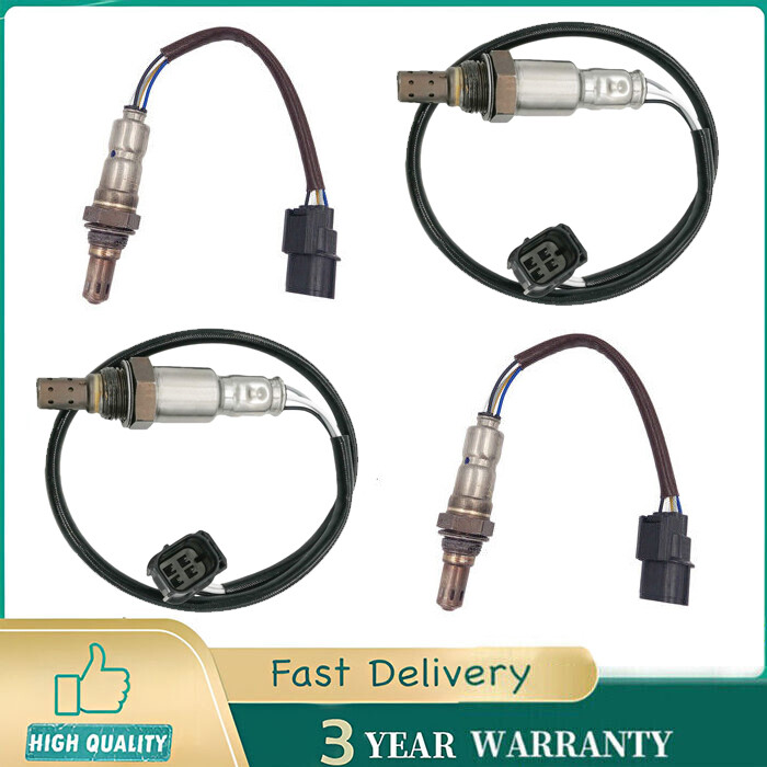 Set of 4 Oxygen O2 Sensors for Acura MDX 3.7L ZDX 3.7L 2010 2011 2012 2013