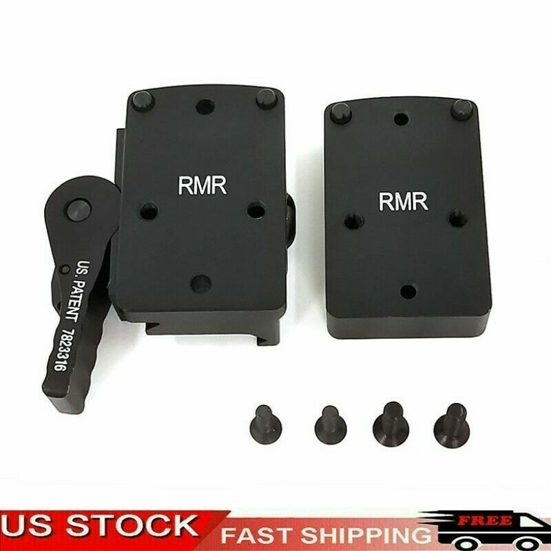 Weapon Red Dot Sight Mount QD Auto Lock Riser Mount For RMR Base Picatinny Rail