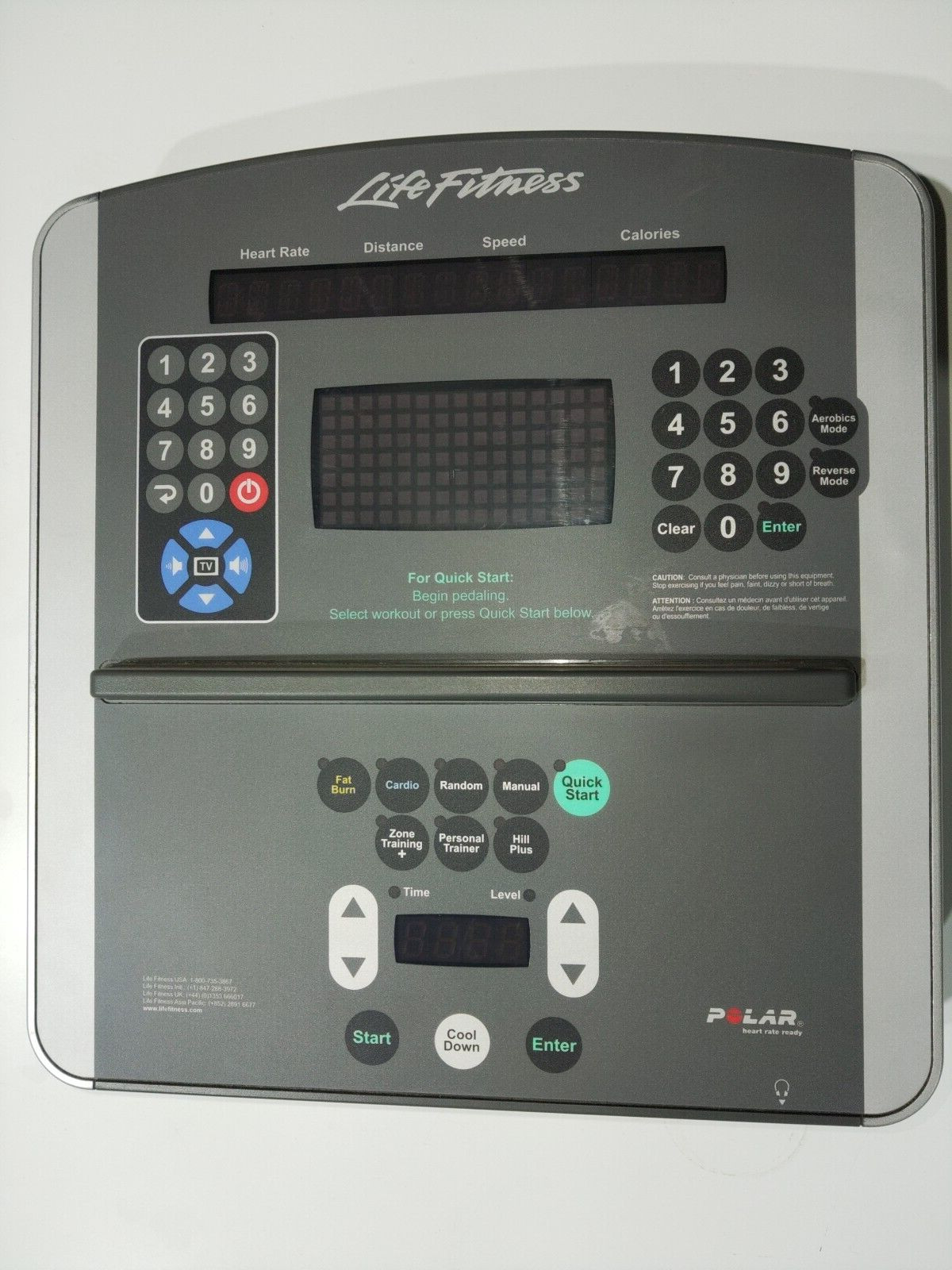 Elliptical Life Fitness 95Xi Console/Display