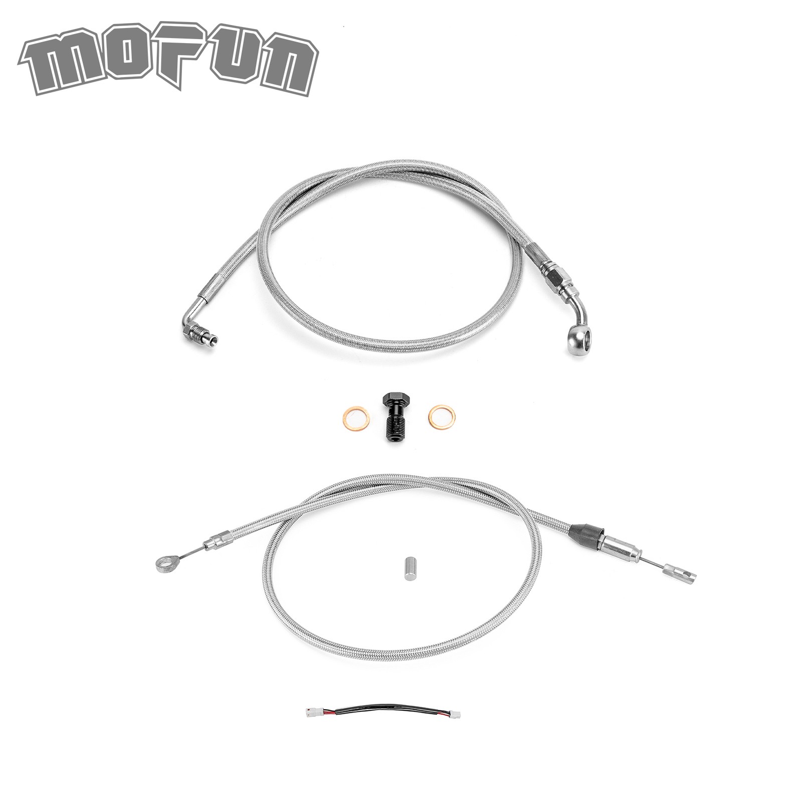 16"-18" Bar Chrome Wire Extensions TBW For Harley Softail Heritage Classic w/ABS