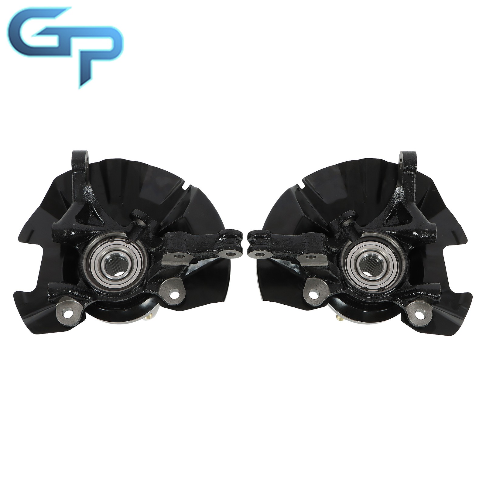 2x Front Left & Right Steering Knuckle Assembly For Hyundai Accent 2007-2011