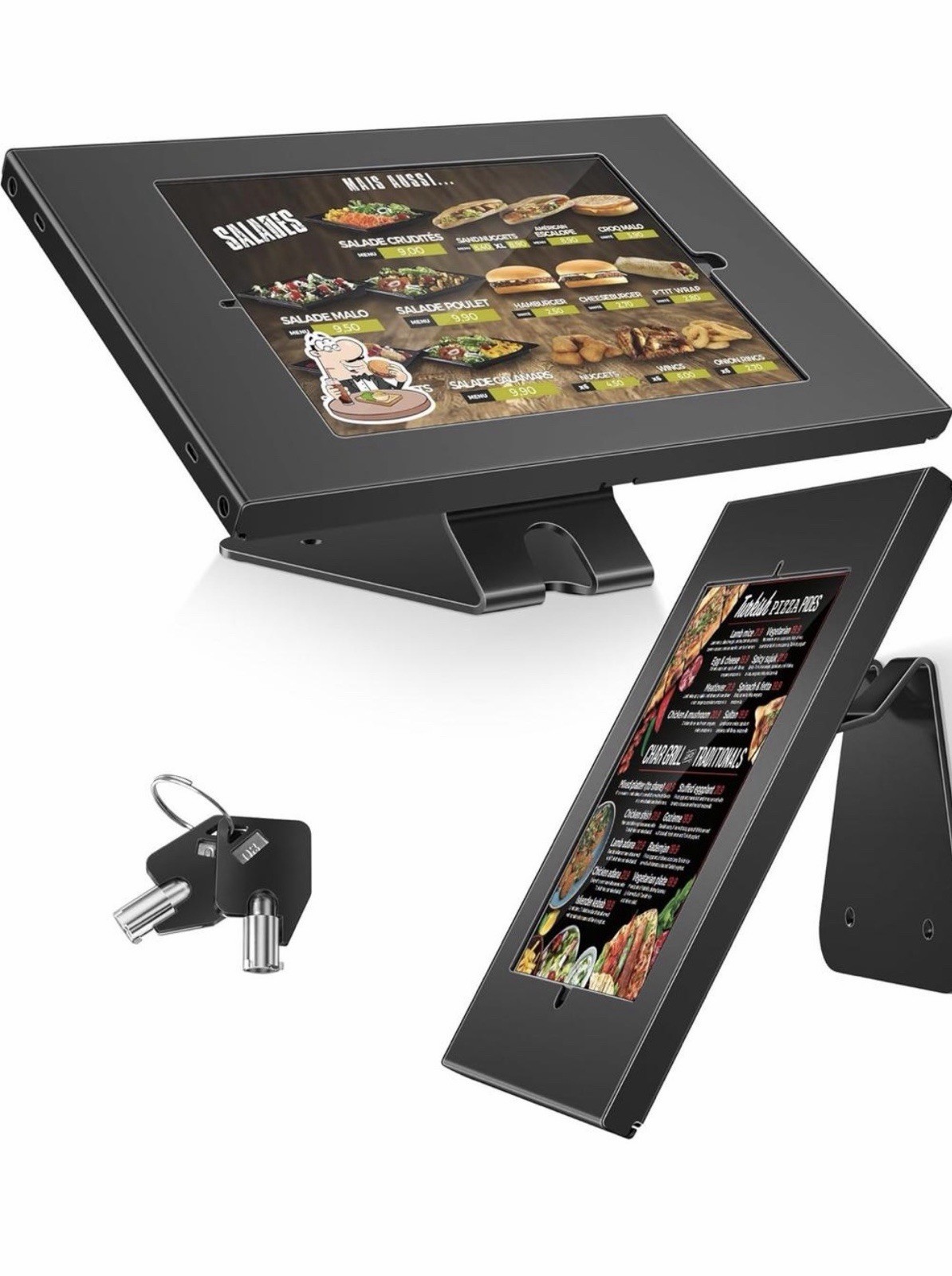 AboveTEK Anti-Theft Tablet Stand – IPad Locking & Security Stand, Countertop