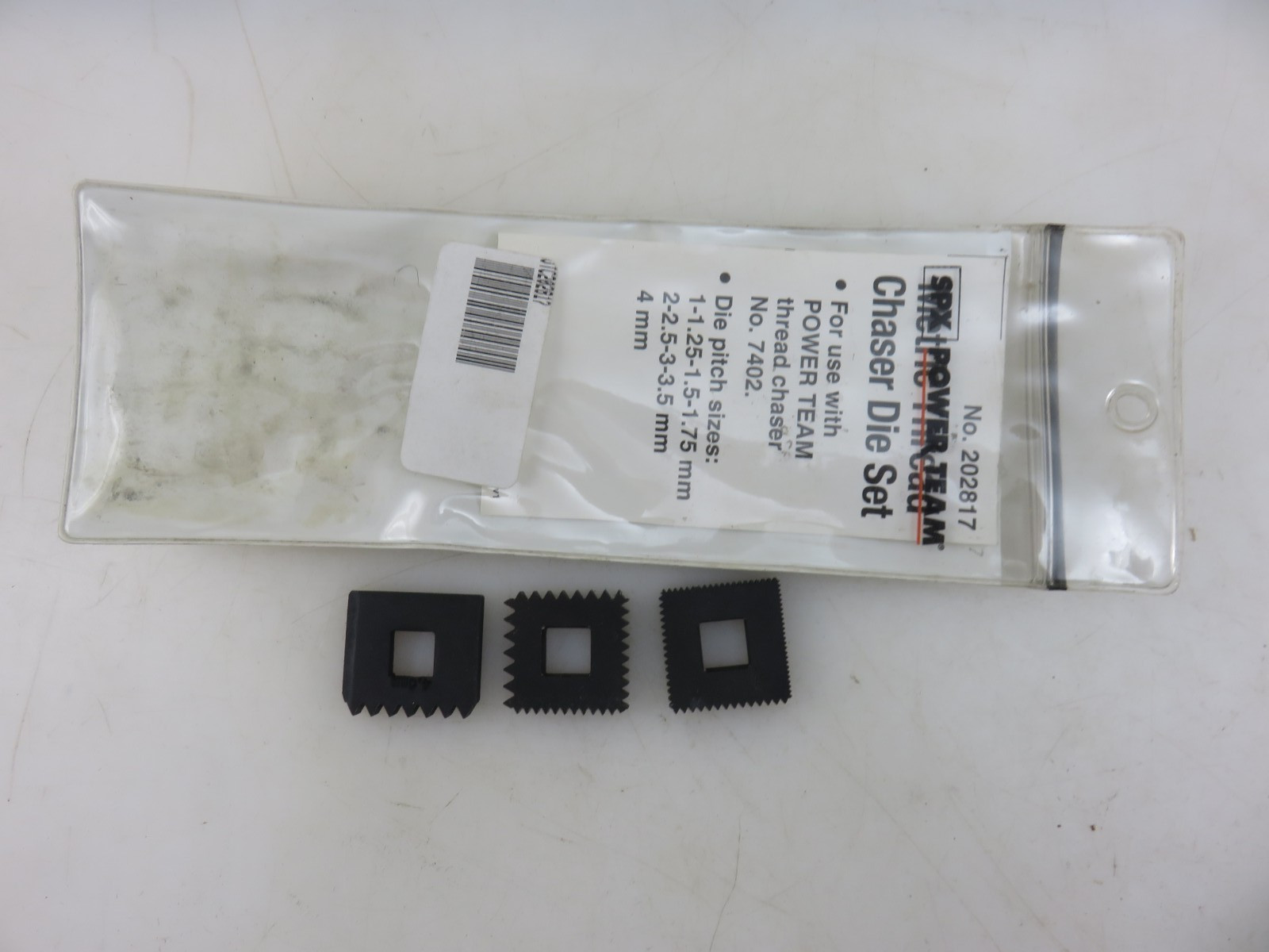 SPX Power Team No. 202817 METRIC Thread Chaser Dies Set UNUSED