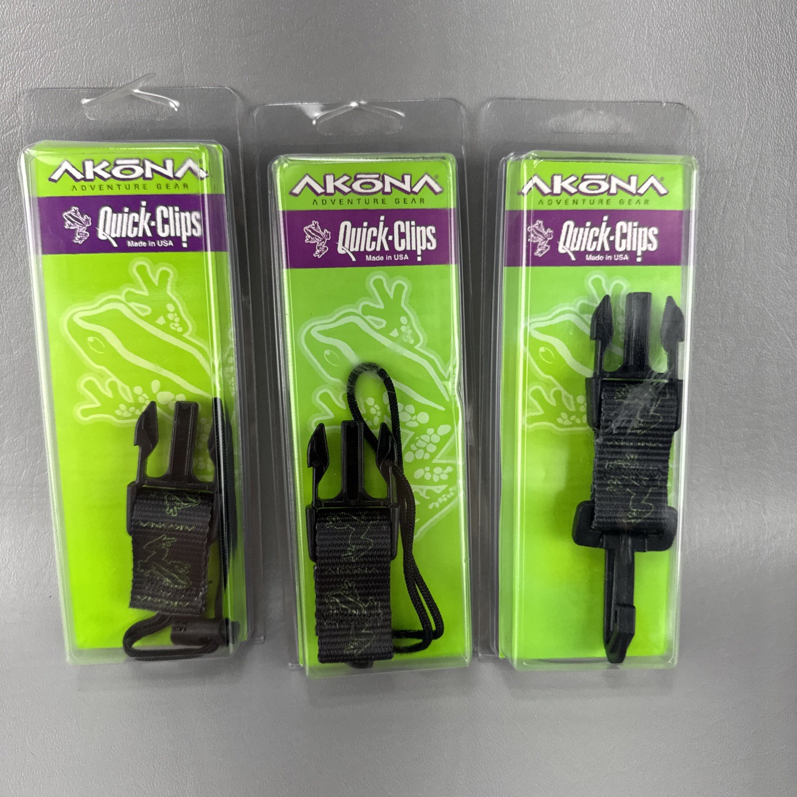 Akona Scuba Diving Quick Clips Octopus Keeper Gear One AKC-02 & Two AKC-05