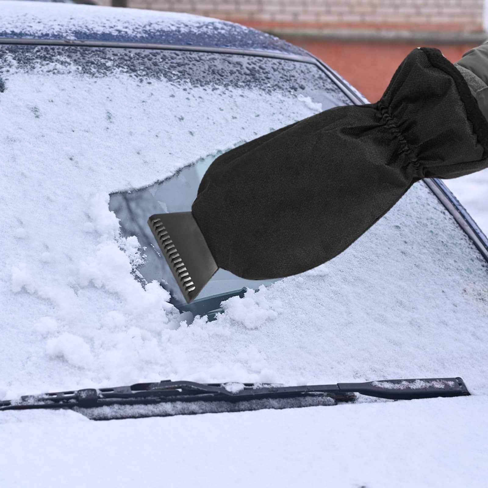 Ice Scraper Car with Glove, Reusable Ice Scraper with Glove, S...