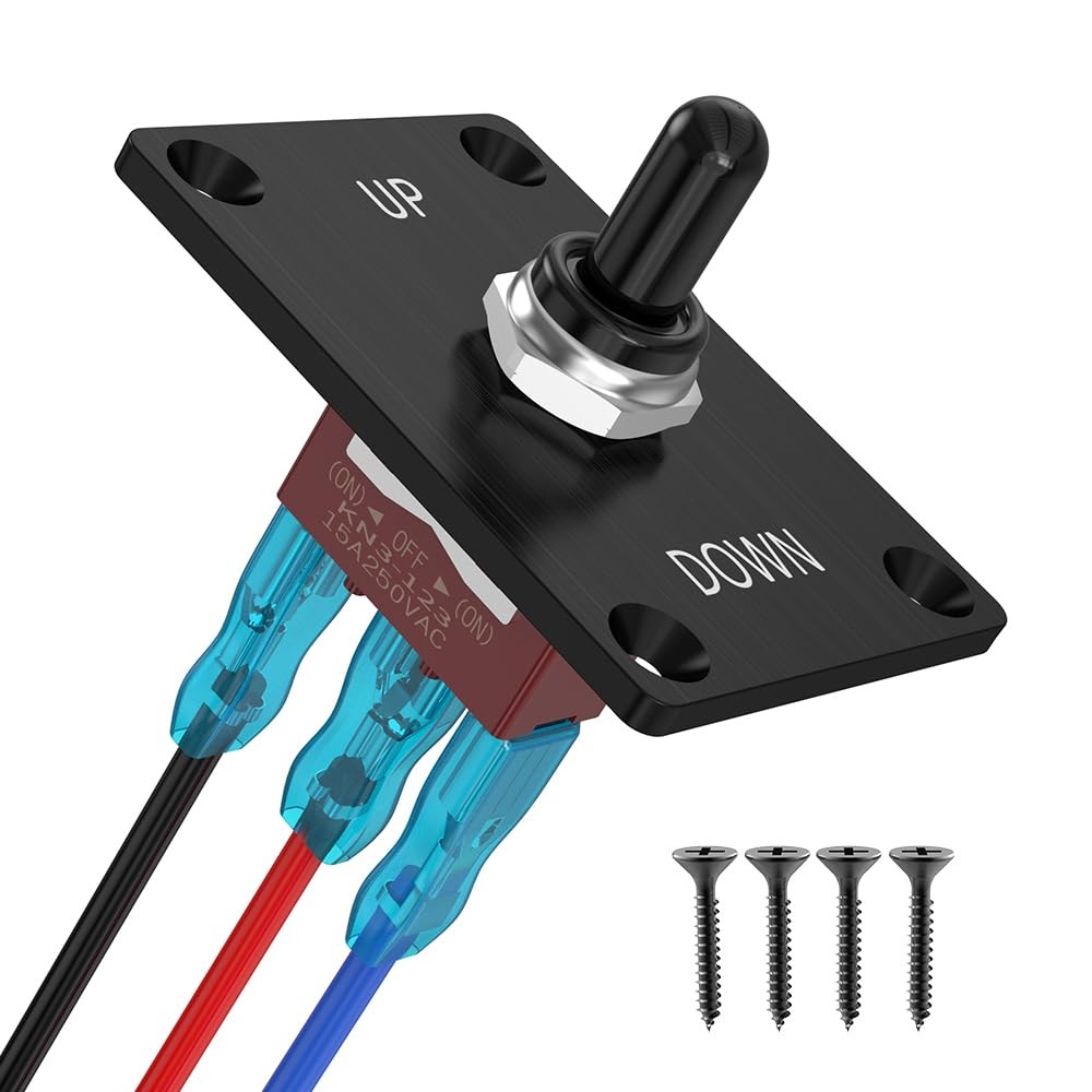 Momentary Toggle Switch, 3 Pin SPDT (ON)-Off-(ON) 30A/12VDC 3 Way Heavy Duty