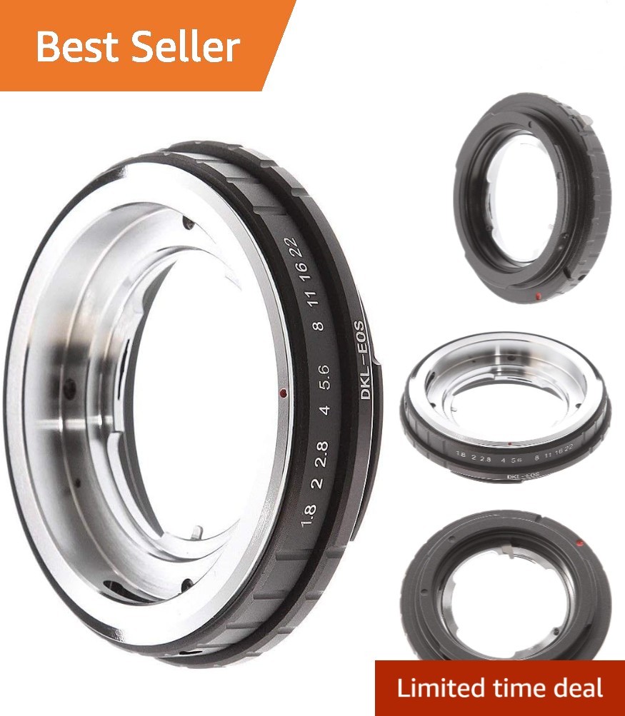 Professional DKL Lens Adapter for Canon EF Cameras - Brass Quality Finish