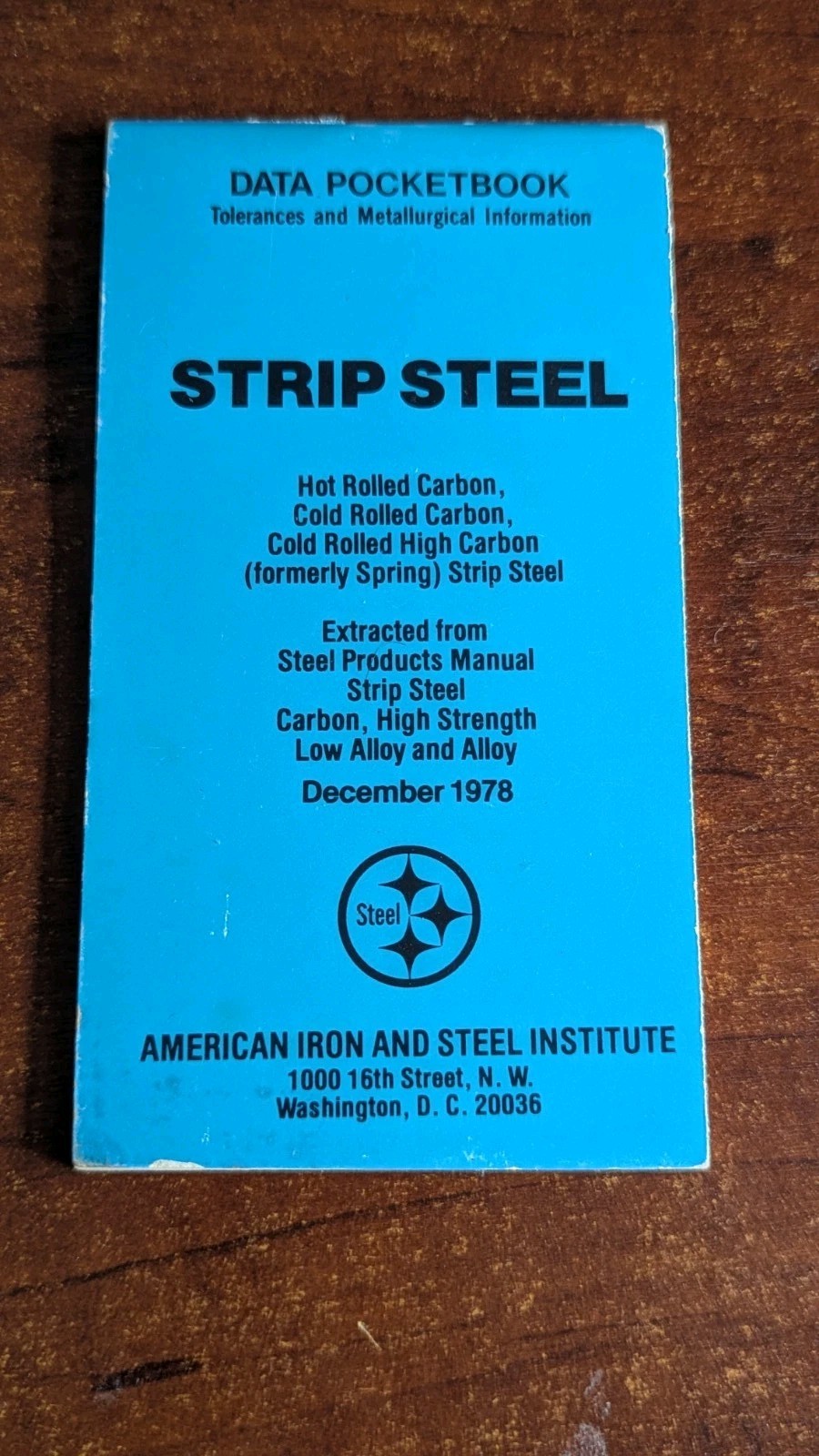 Vtg lot (6) Trade Union Iron Steel Pocket Reference Books Analysis Charts Data