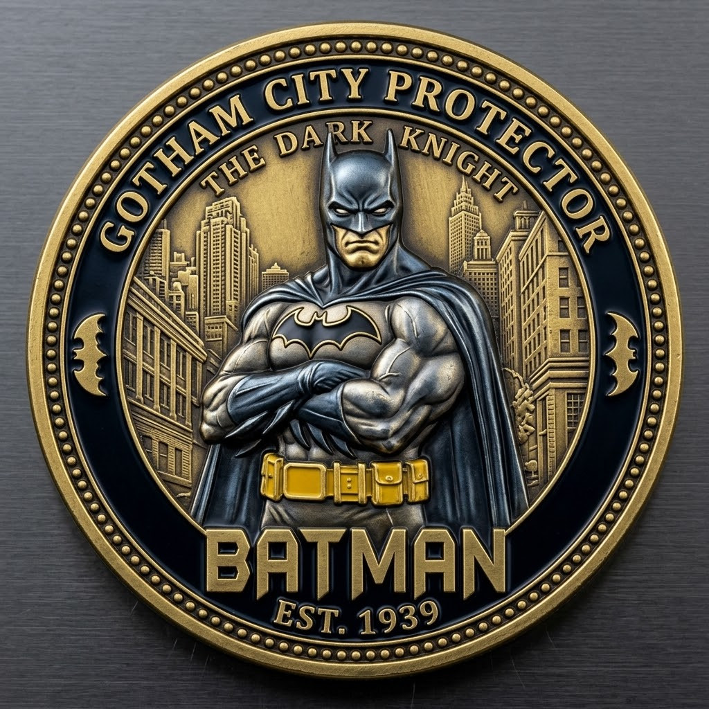 Batman The Dark Knight Gotham City Protector Commemorative Coin CB1285