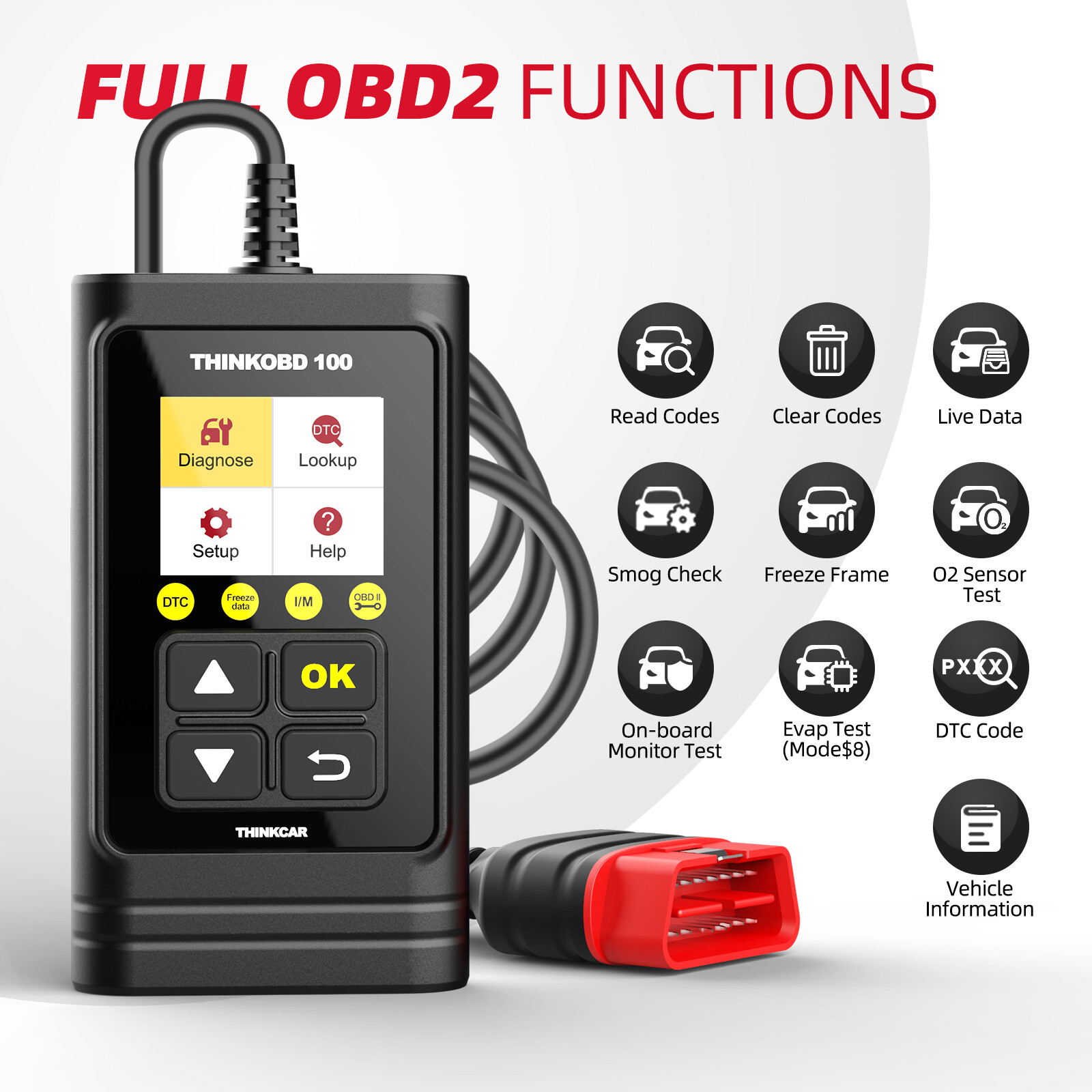 Thinkcar ThinkOBD 100 OBD2 Scanner Car Fault Code Reader Diagnostic Tool US