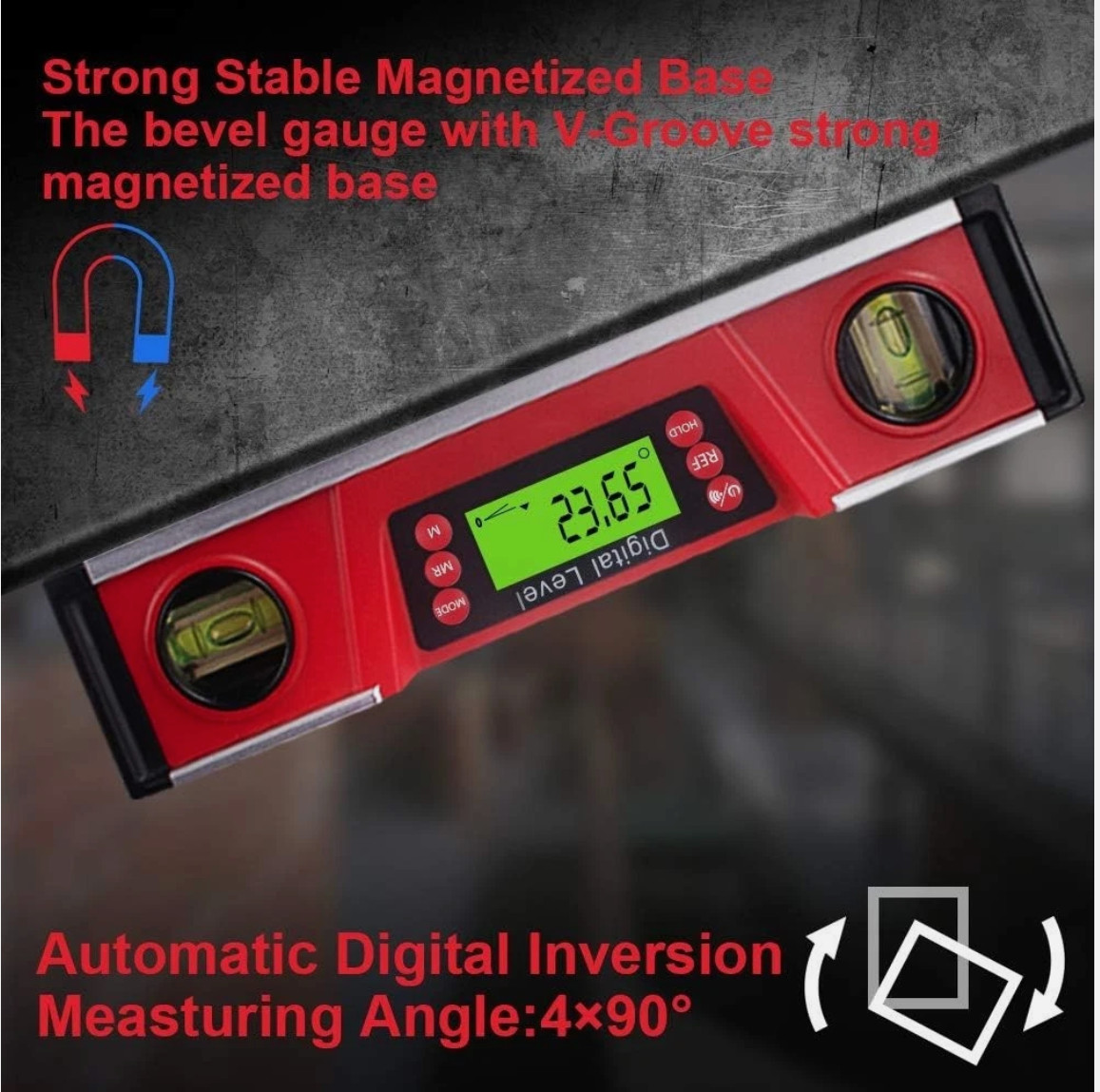 10" Digital Level & Protractor & More IP54 Protected Electronic Bubble + Case!